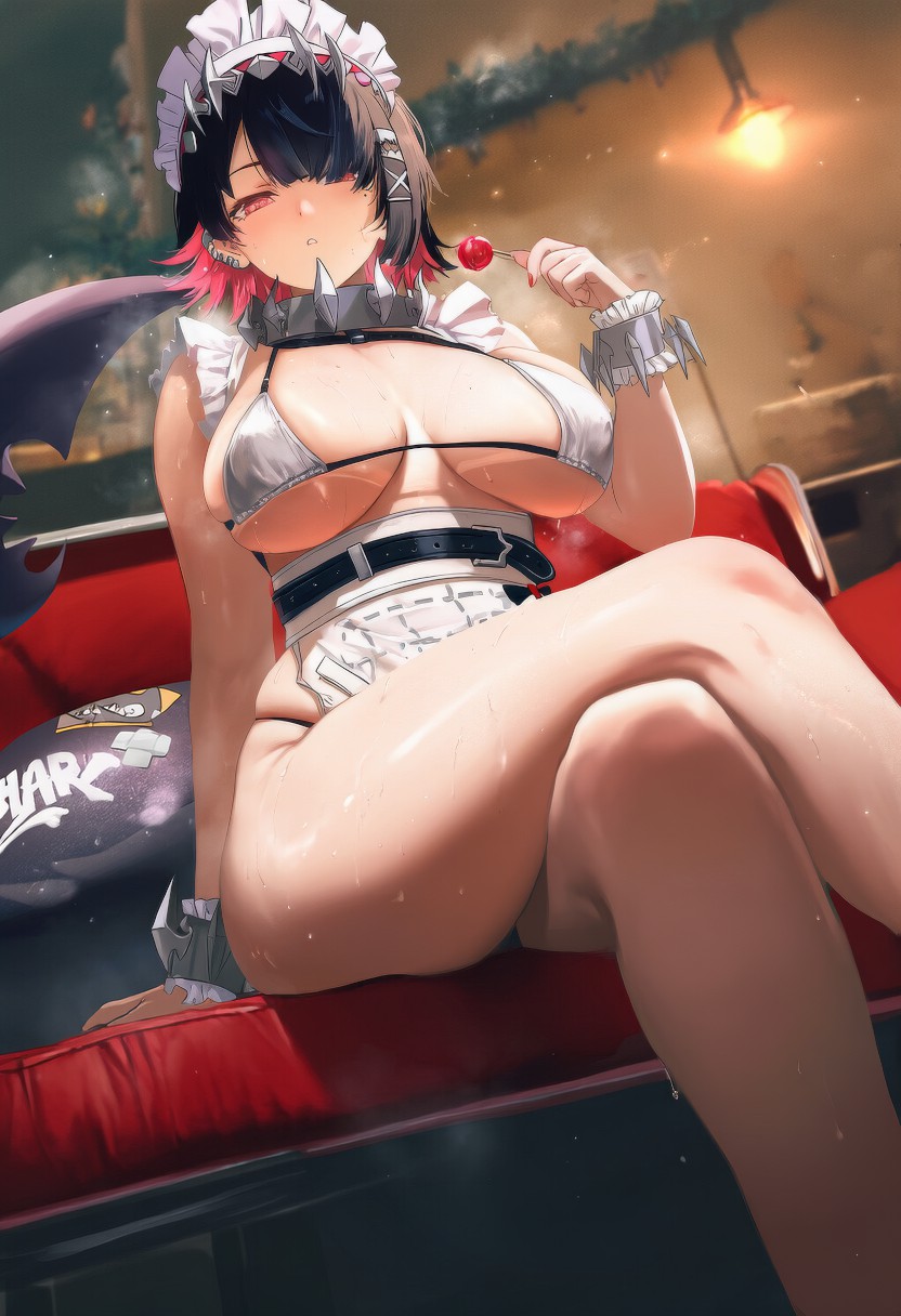 鲨系女仆艾莲·乔 慵懒魅惑的私密休憩时刻