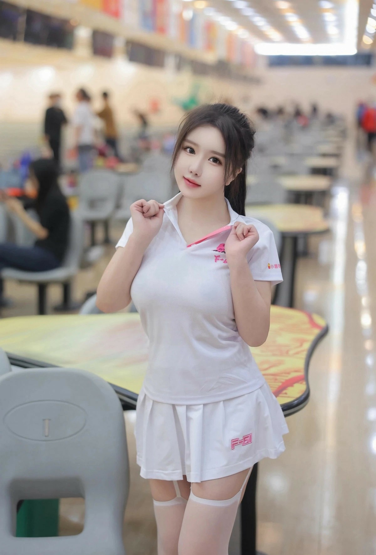 活力少女的清新运动风穿搭