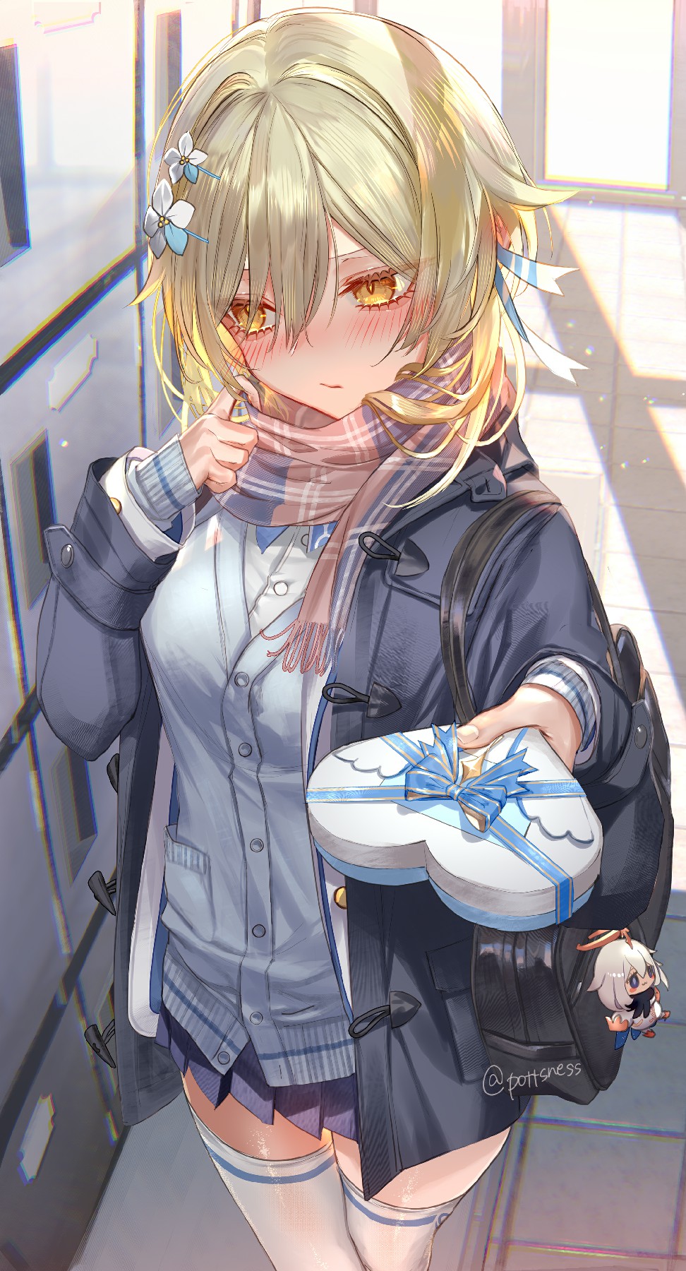 校园风美少女的甜蜜礼物时刻