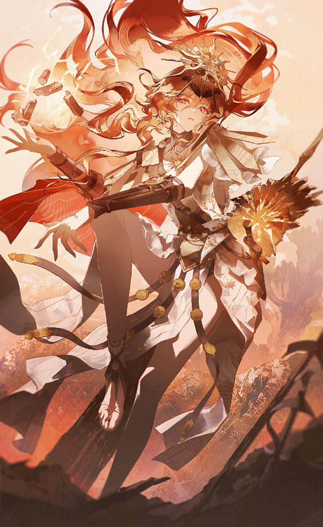 炽焰金纹战甲·红发女神战姿