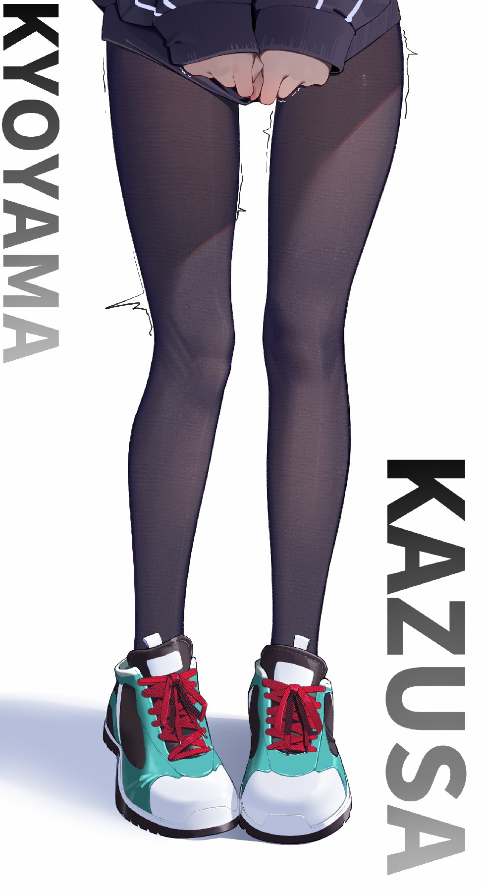 KAZUSA KY0YAMA 运动风黑丝