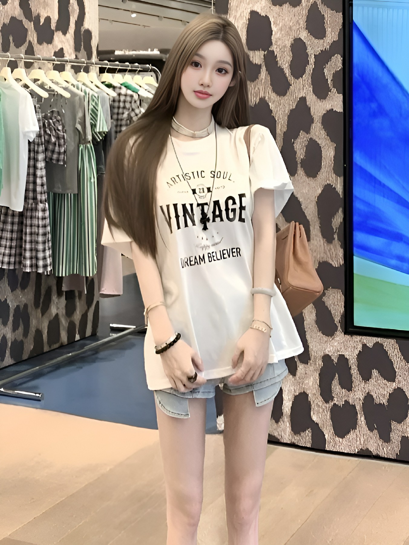 夏日休闲穿搭 服装店打卡超吸睛