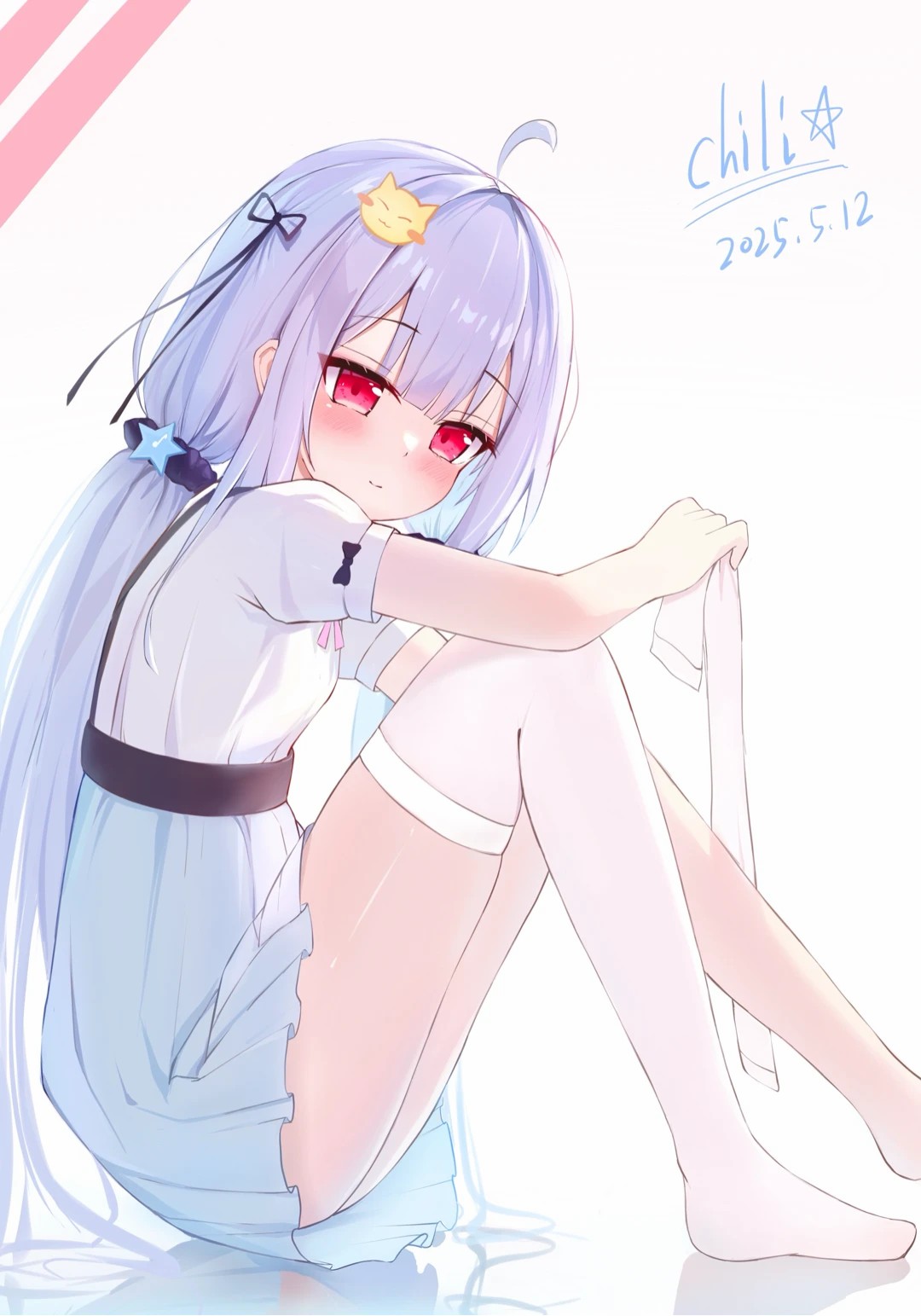 紫发红瞳萌妹，清新治愈二次元