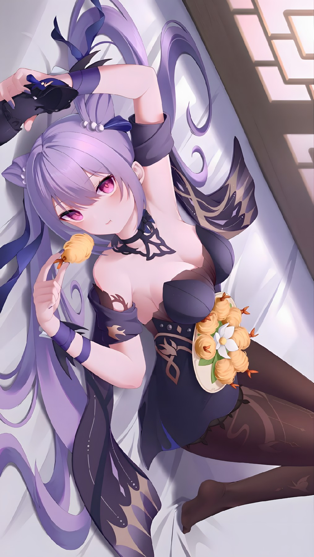 粉瞳紫发美少女的甜点时光