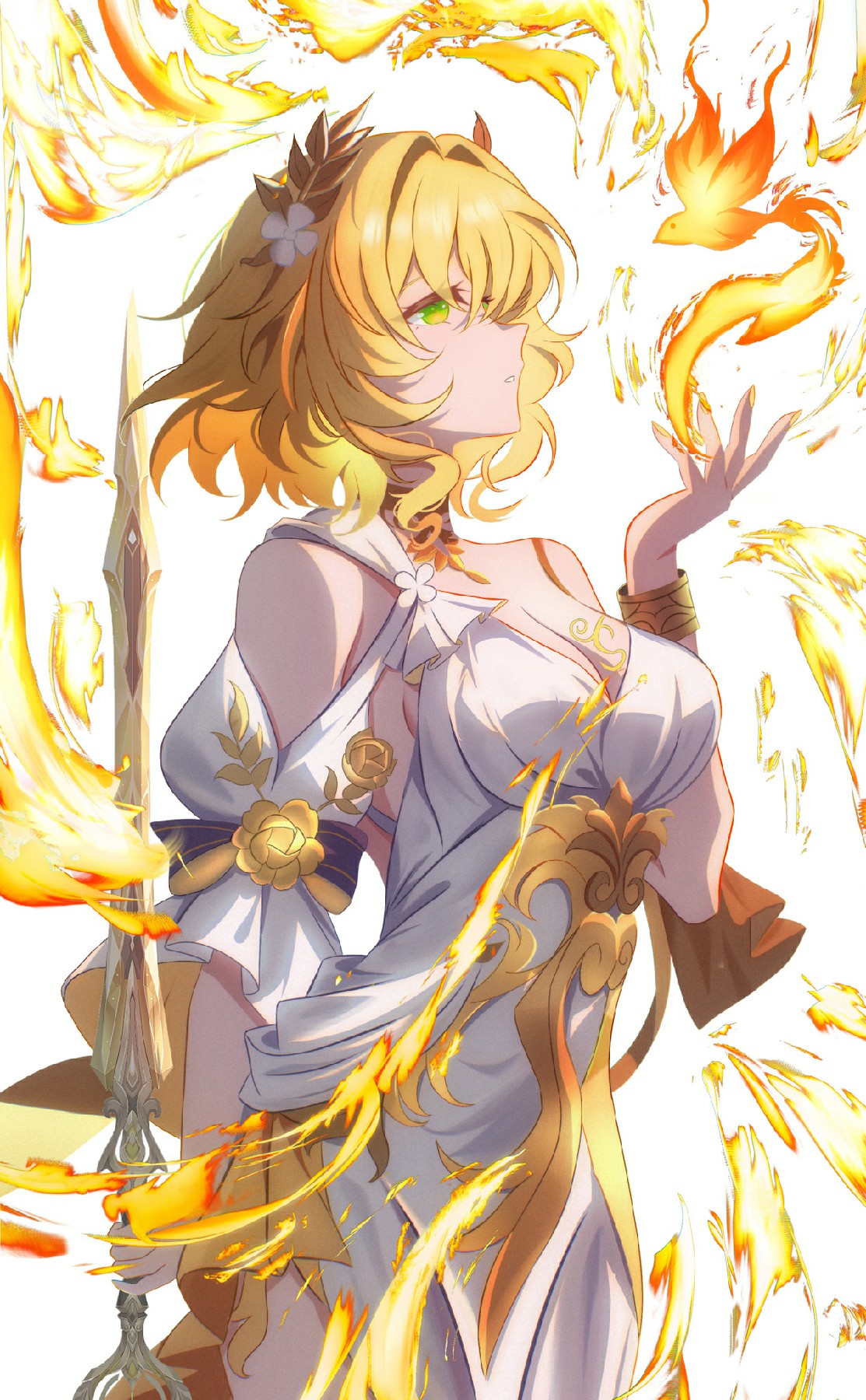 火焰女神降临！金发战姬的炽热美学