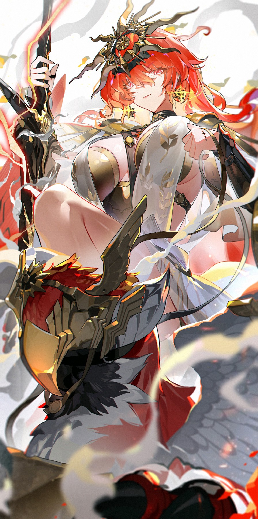 红发铠甲女战神登场，视觉盛宴超惊艳