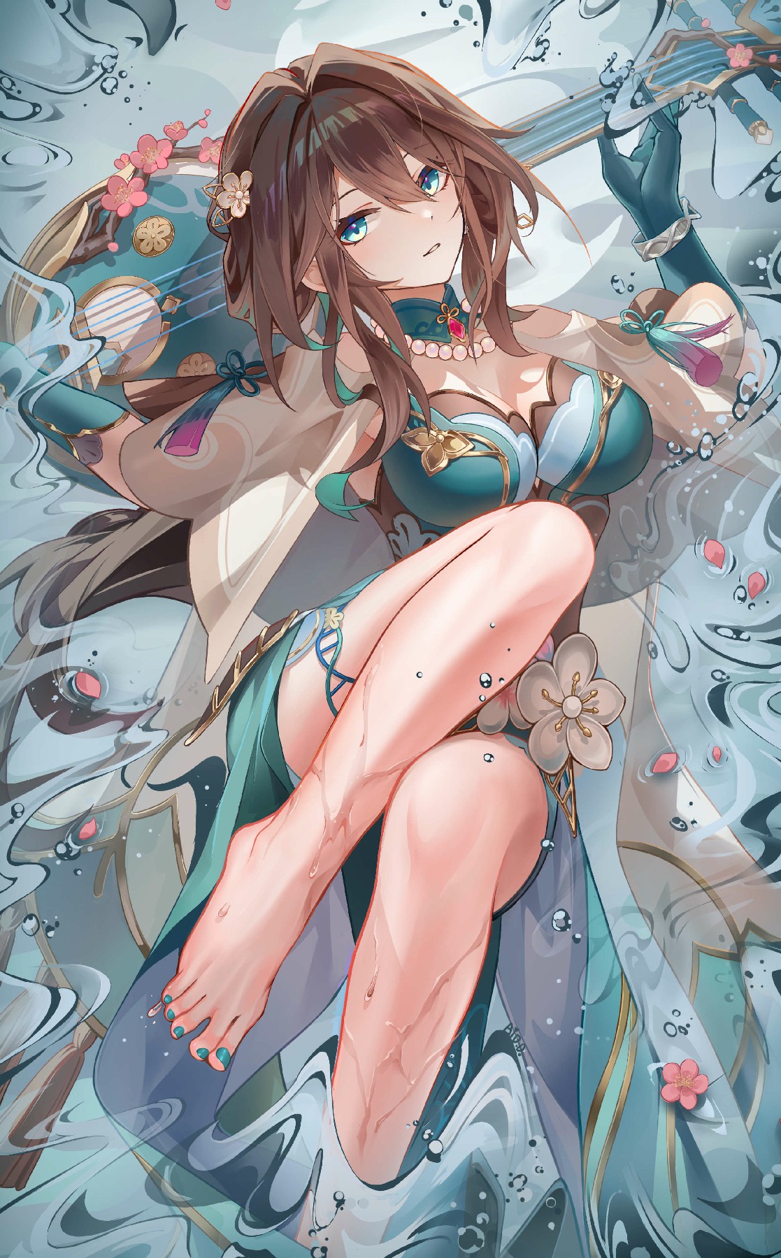 水漾琴音绕，阮梅尽显国风柔媚仙姿