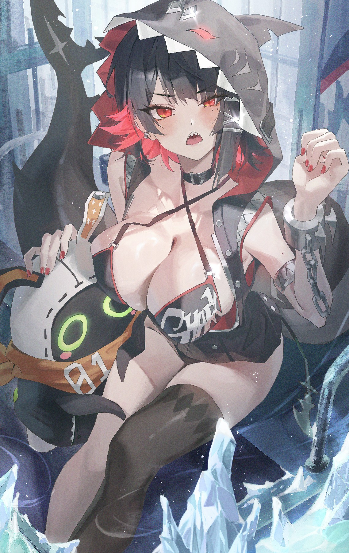 鲨鱼娘潮酷性感｜野性与时尚的碰撞