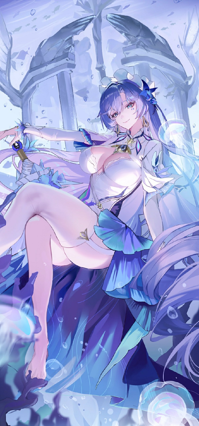 梦幻海底的绝美二次元少女