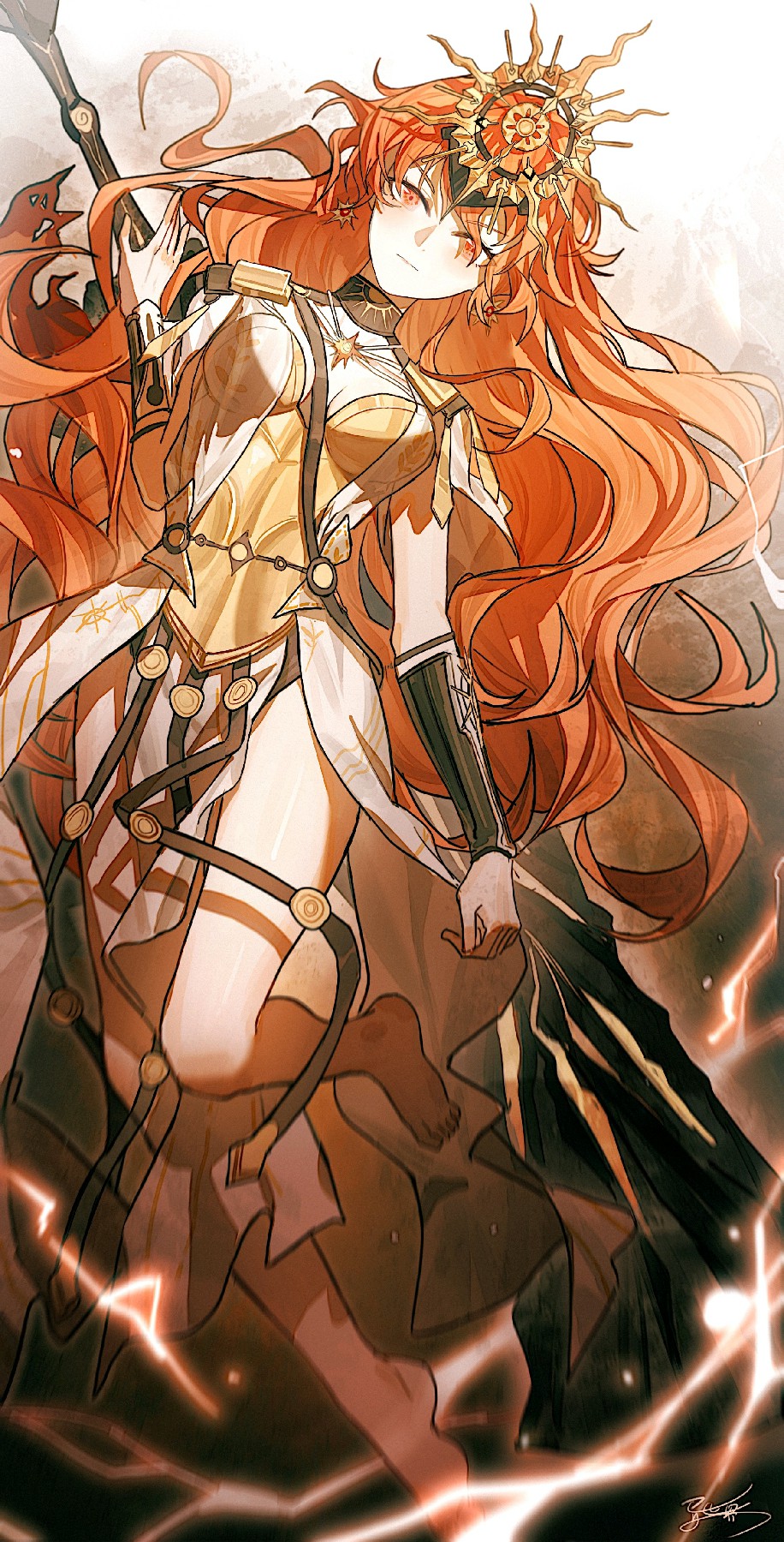 红发太阳神女 华丽登场氛围感拉满