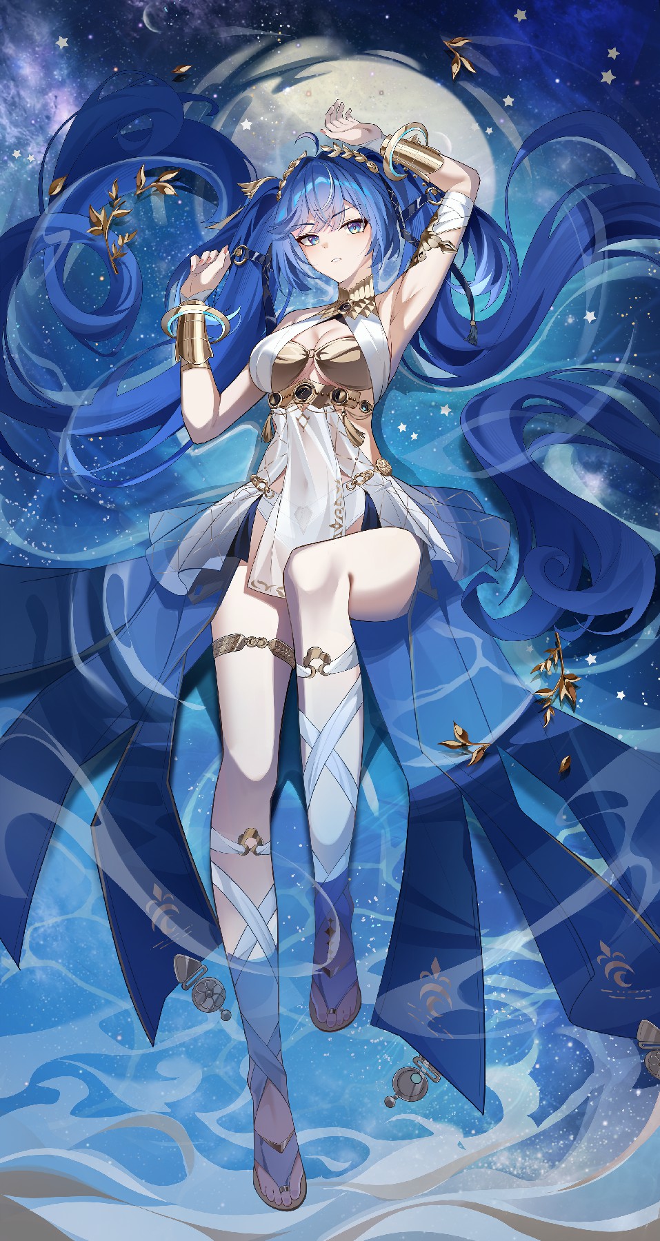 梦幻蓝发少女的星空绮梦