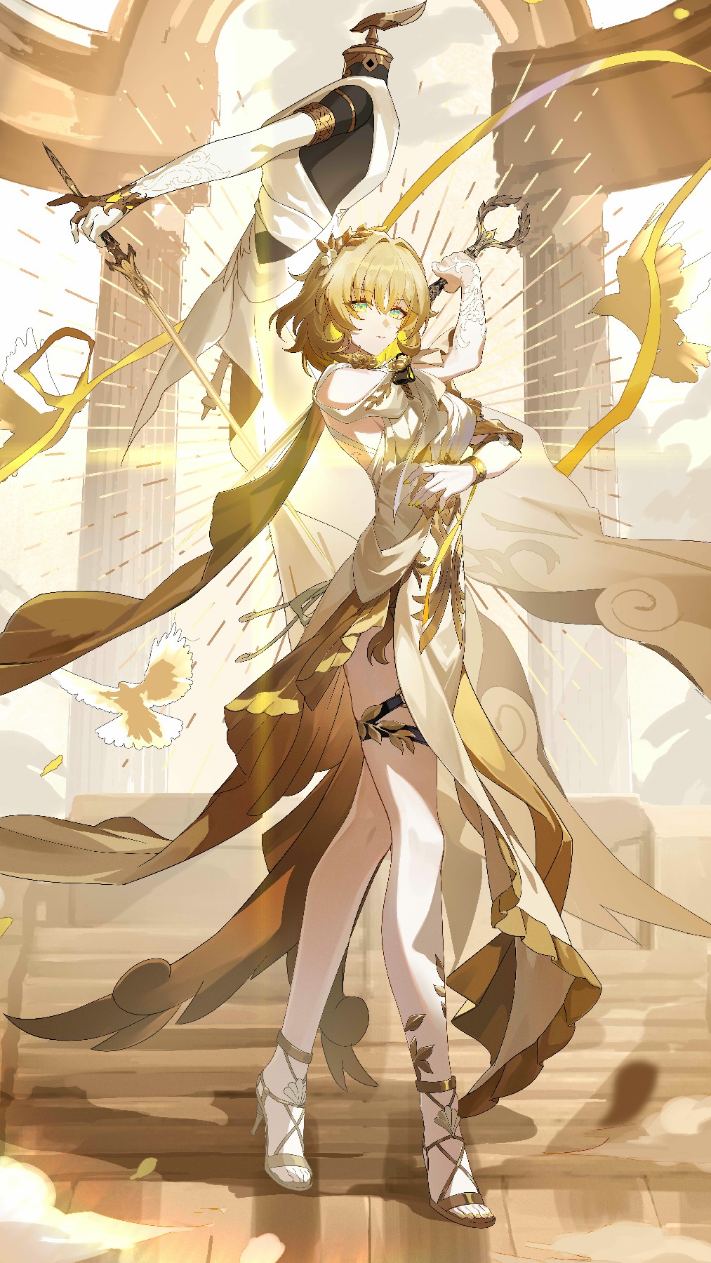 金色神启少女 二次元华丽战装