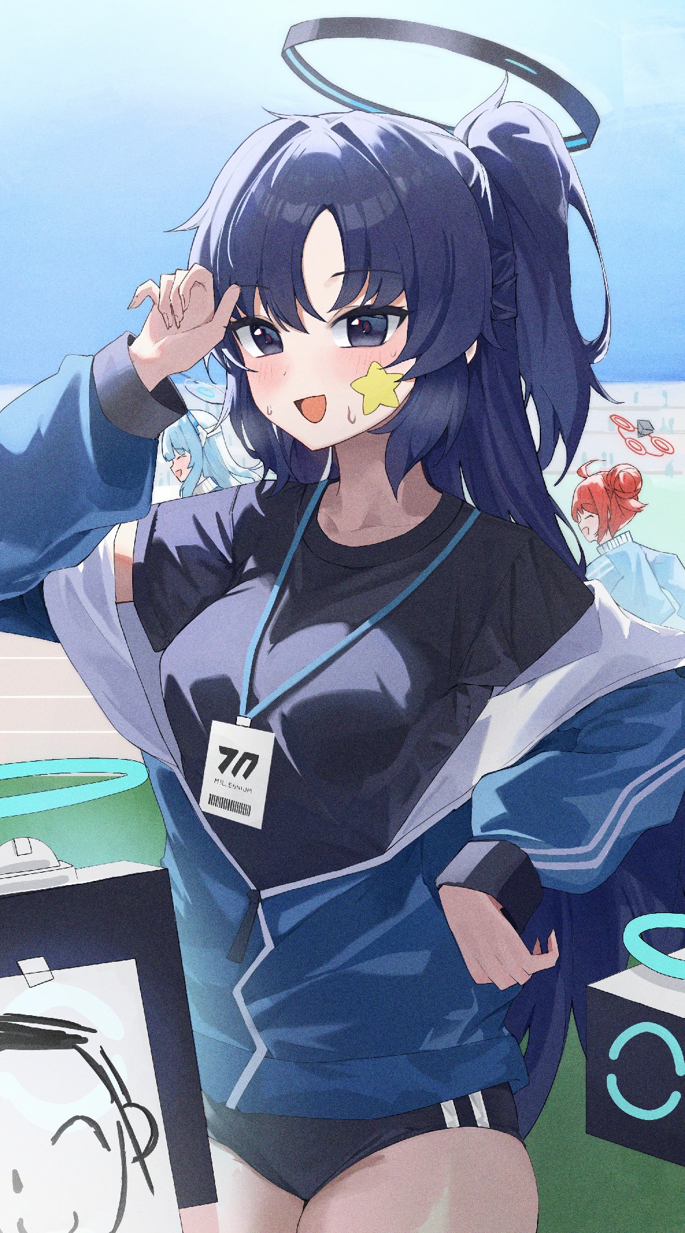 元气满满运动少女的赛场可爱瞬间