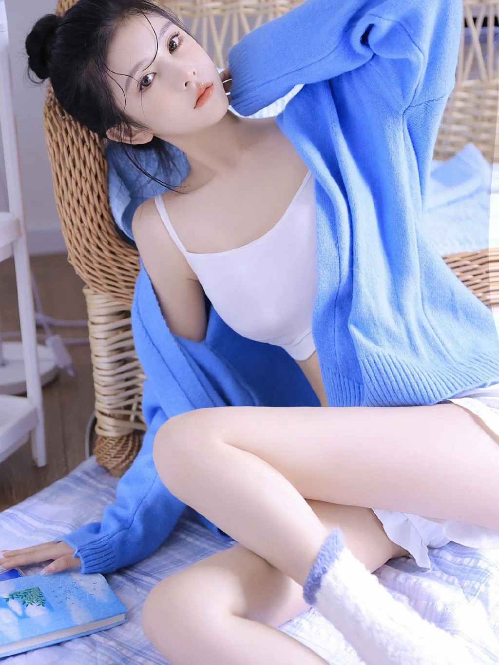 蓝白清新慵懒穿搭｜温柔氛围感拉满