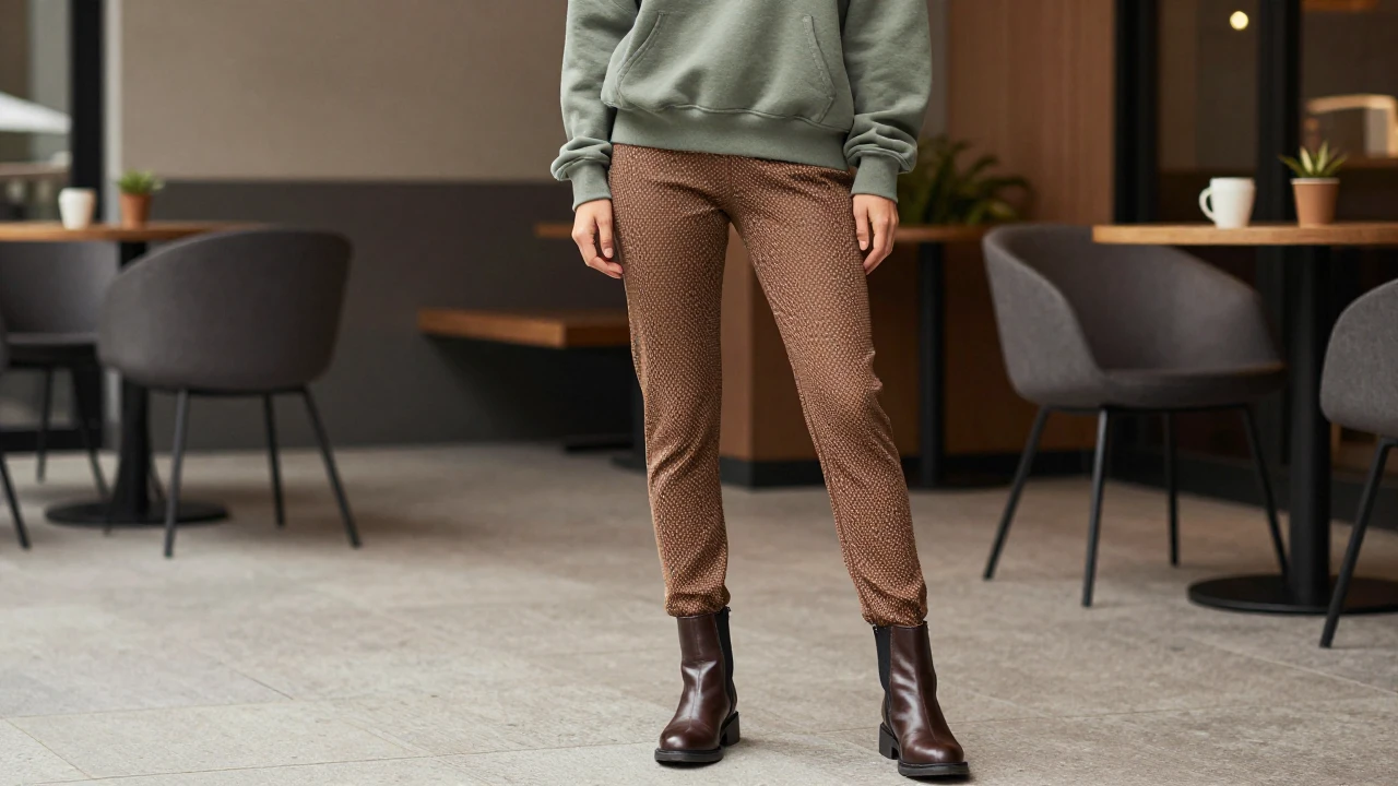 网纹裤怎么搭才不踩雷?