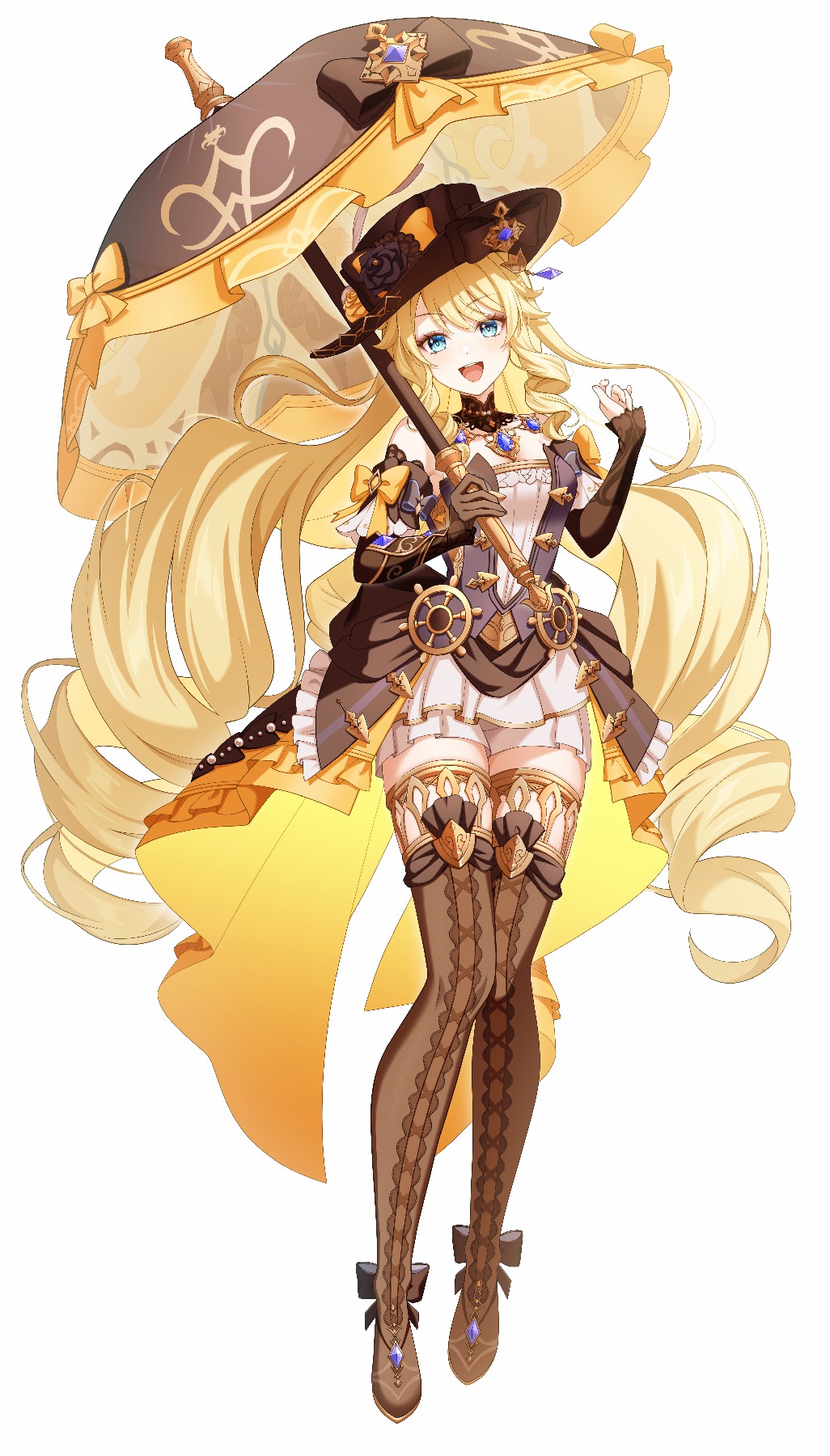 鎏金长发航海风少女 元气俏皮尽显优雅