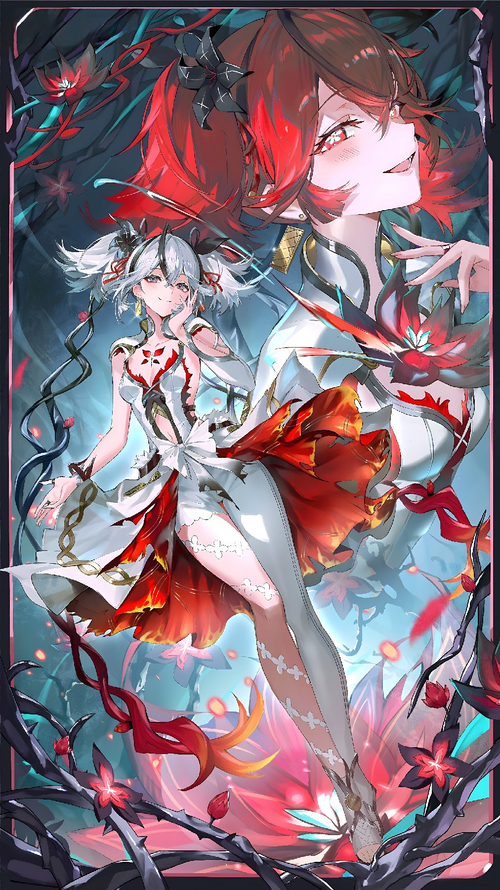 双生花绽：荆棘与花的奇幻绮梦