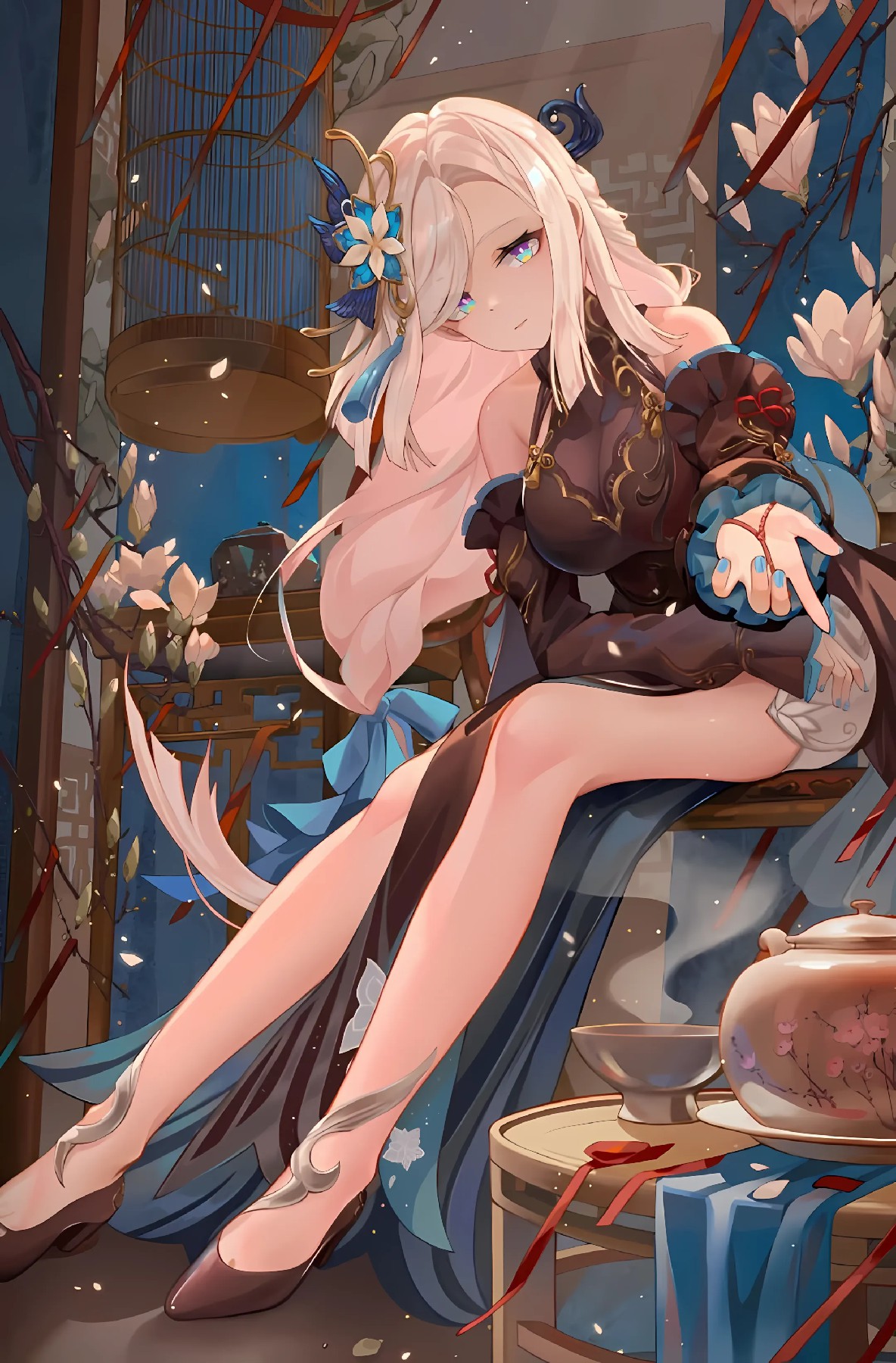 古风美人与中式茶韵氛围感拉满