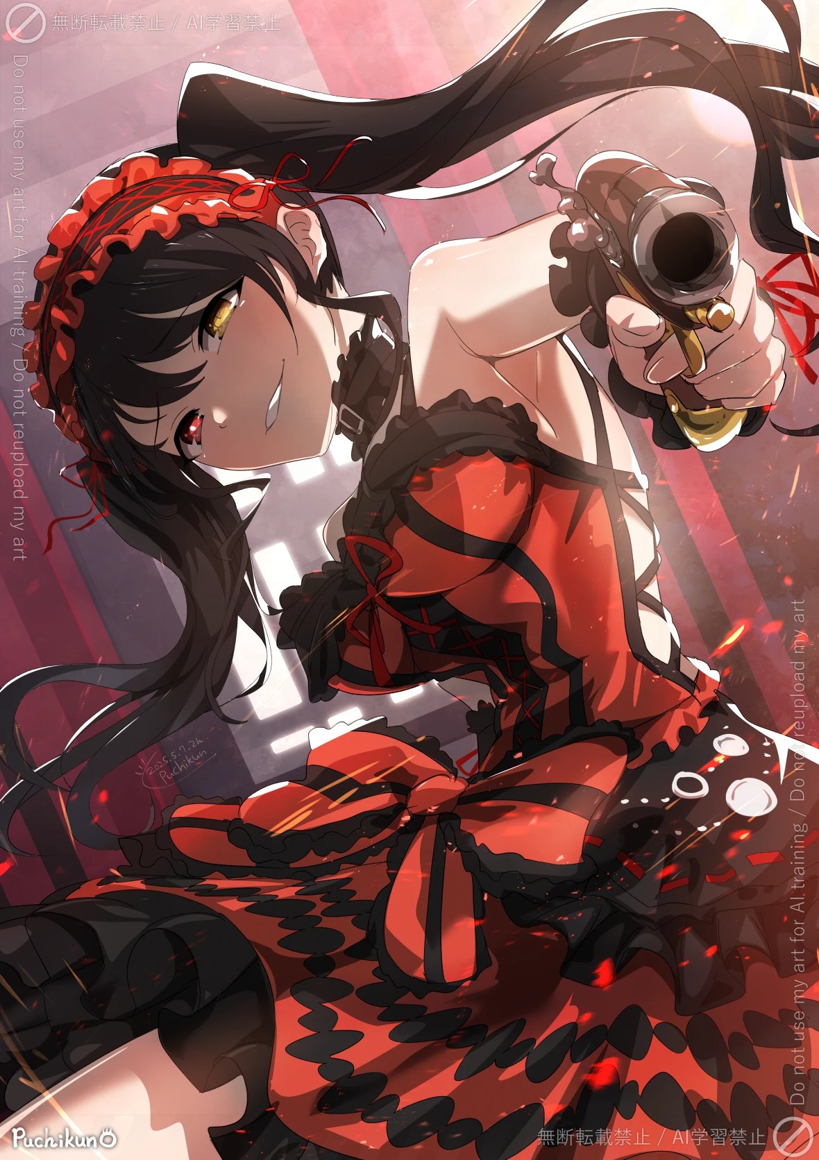 时崎狂三·红黑洛丽塔持枪登场