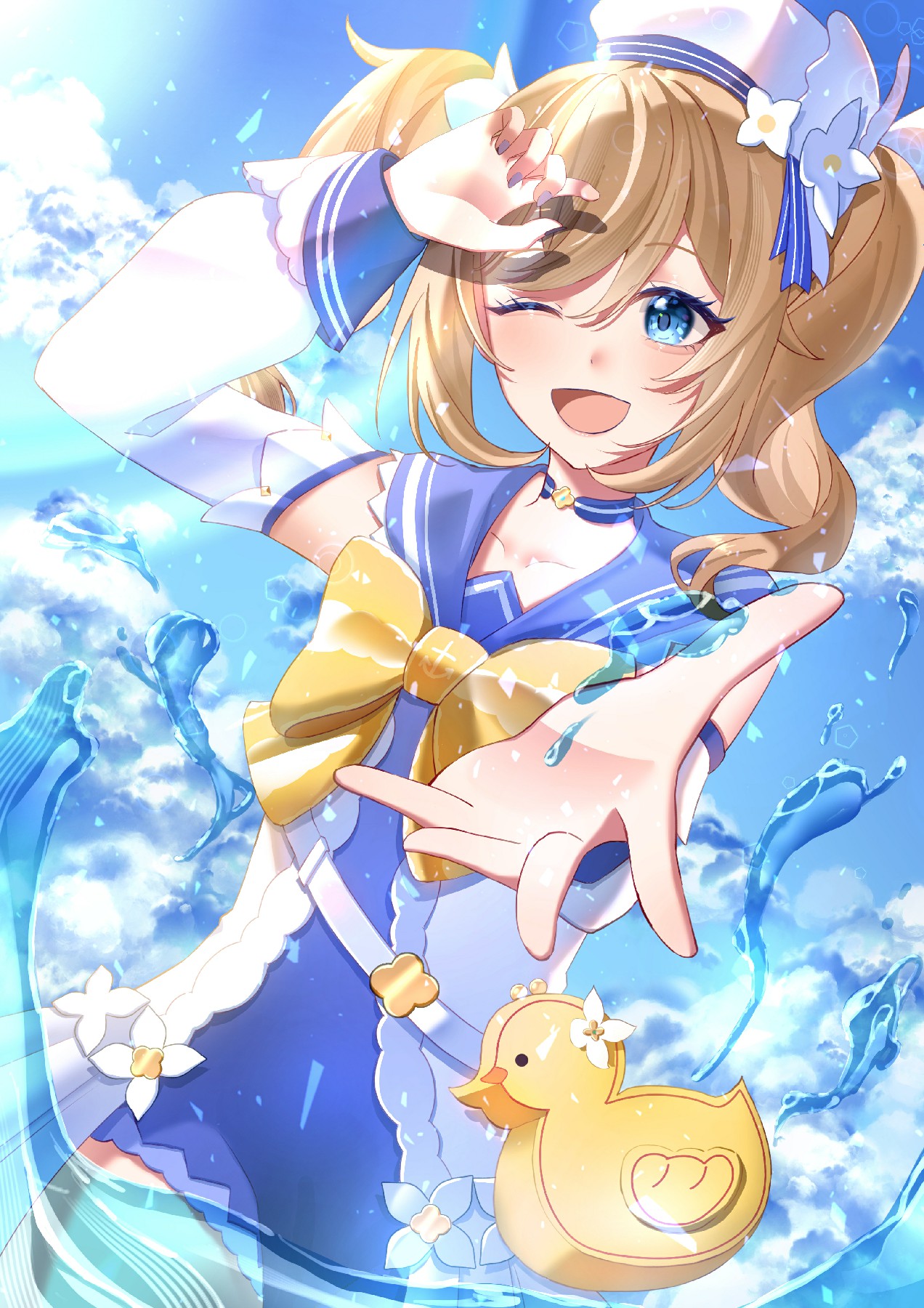 元气少女的梦幻水手风形象