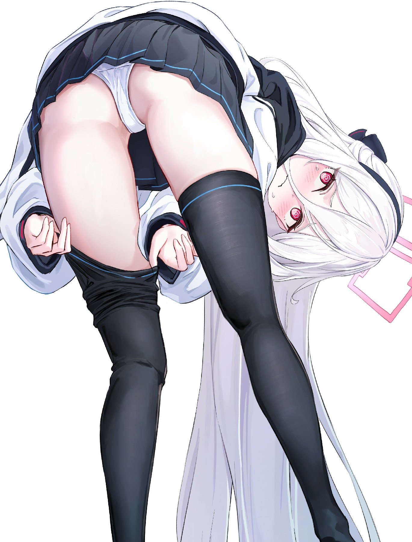 二次元校服少女害羞姿势超吸睛