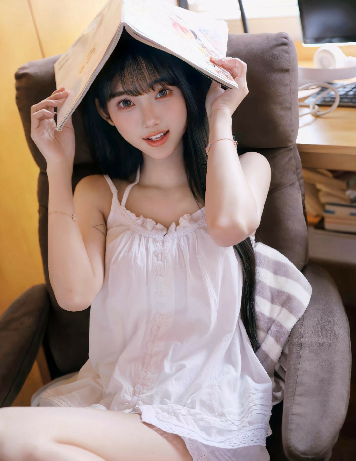 居家松弛感随拍 软萌甜妹的惬意日常记录