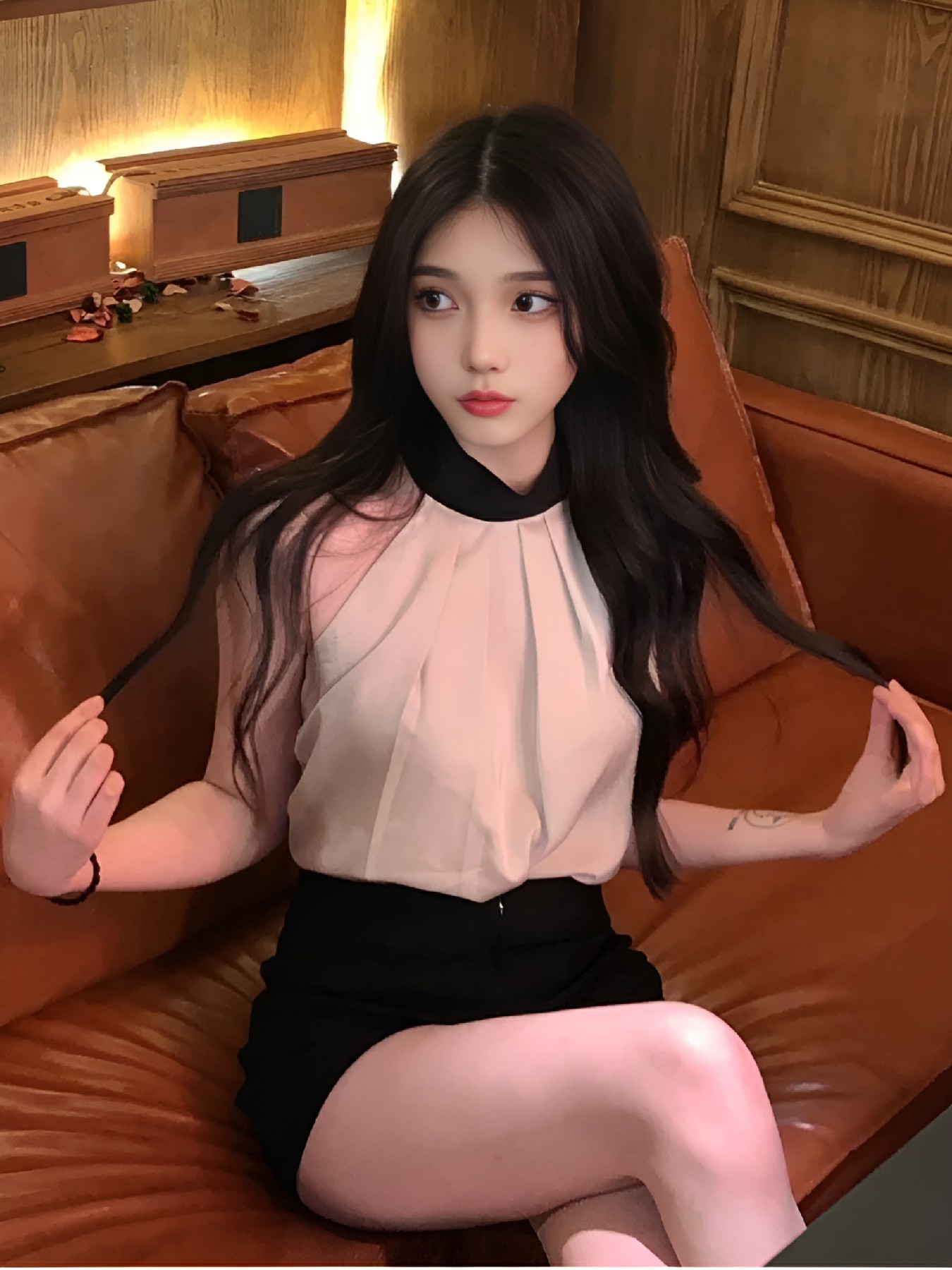 挂脖衬衫｜慵懒精致氛围感穿搭