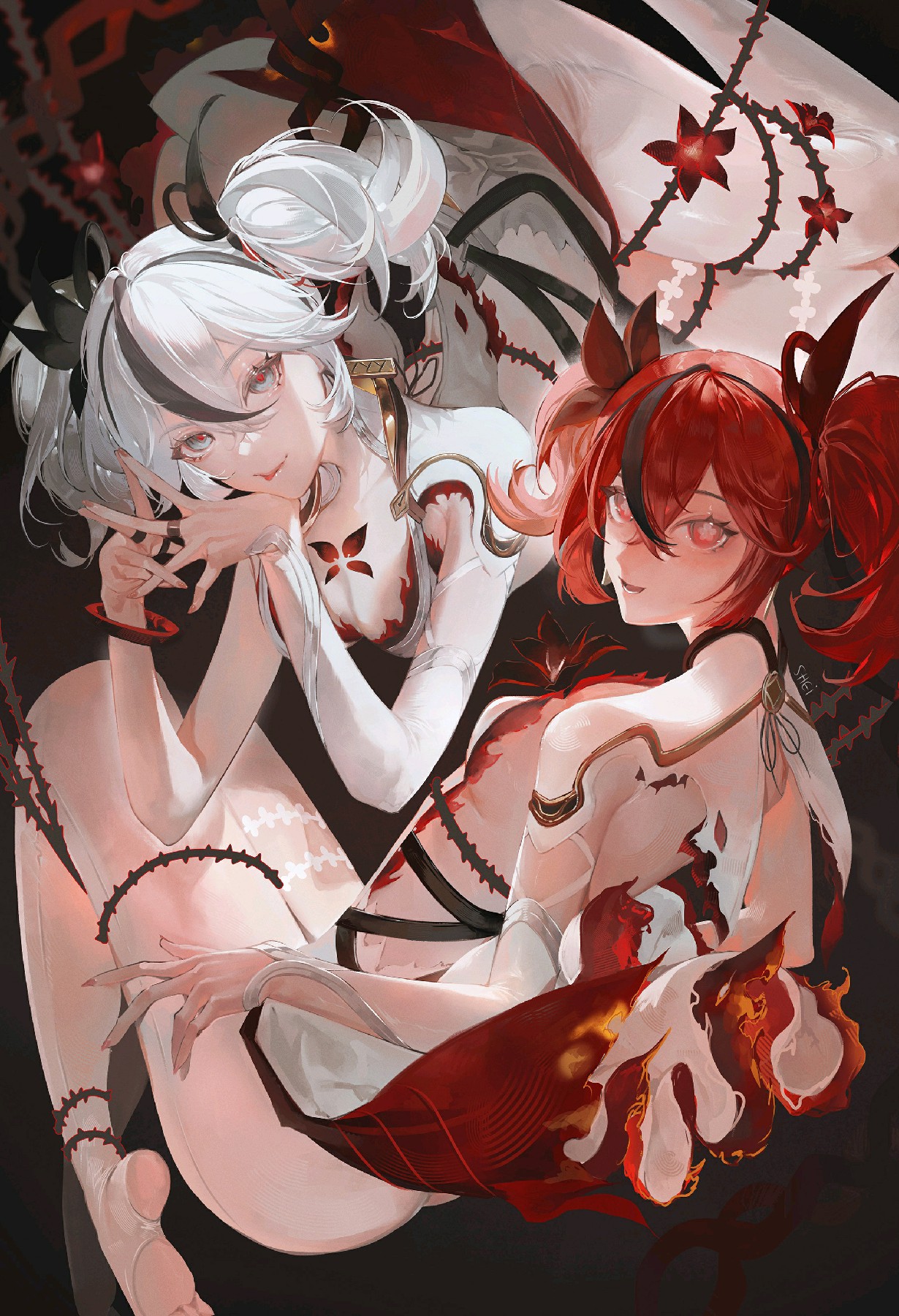 红白双姝：暗黑华丽的二次元美学呈现