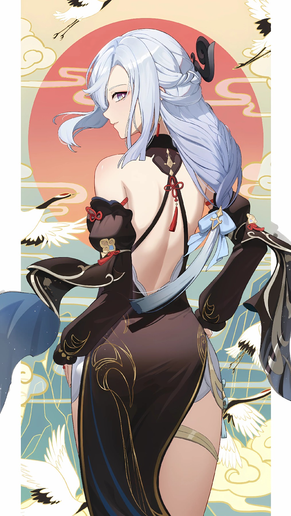 古风露背美少女，氛围感拉满