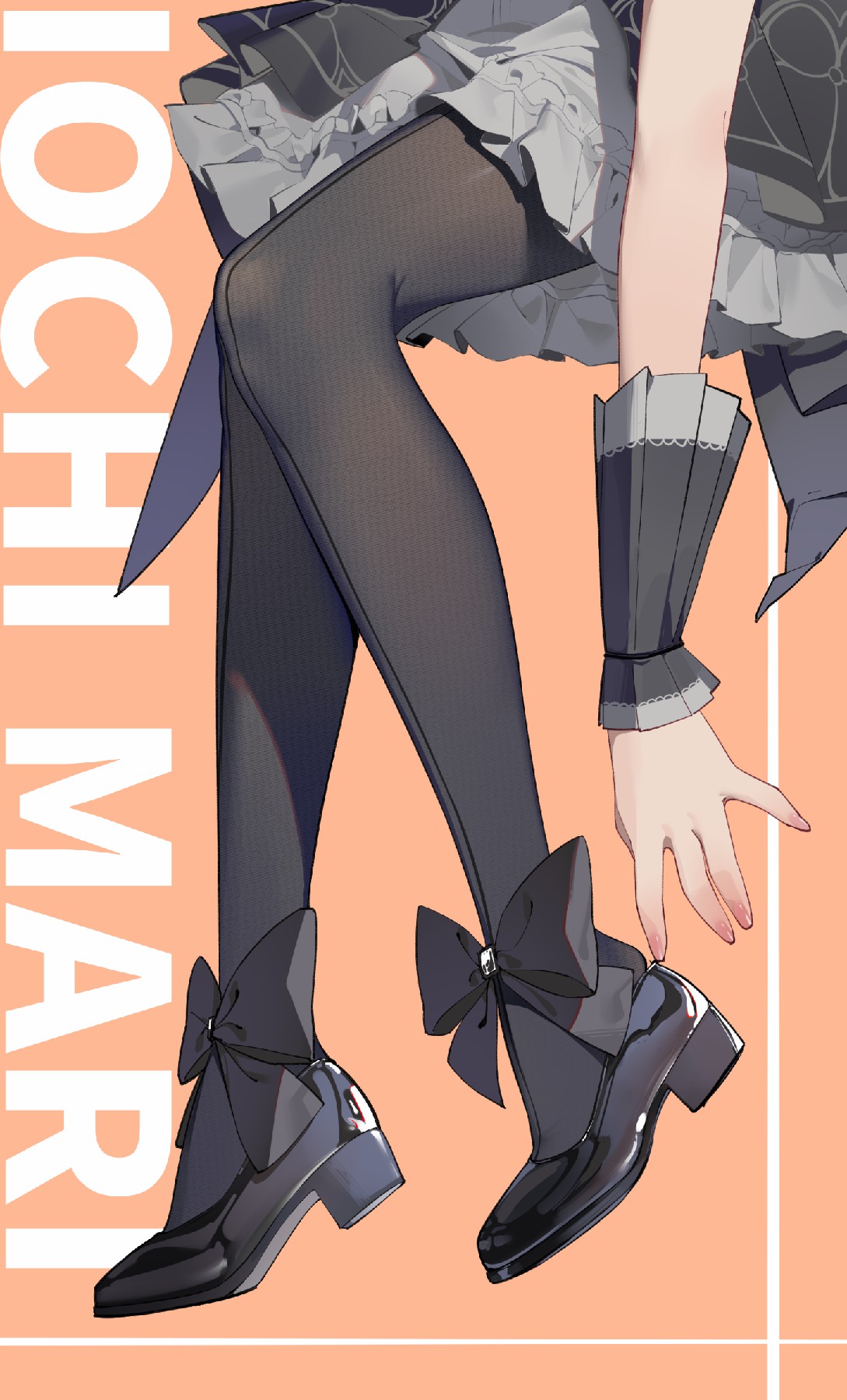 二次元黑丝制服风鞋履穿搭展示