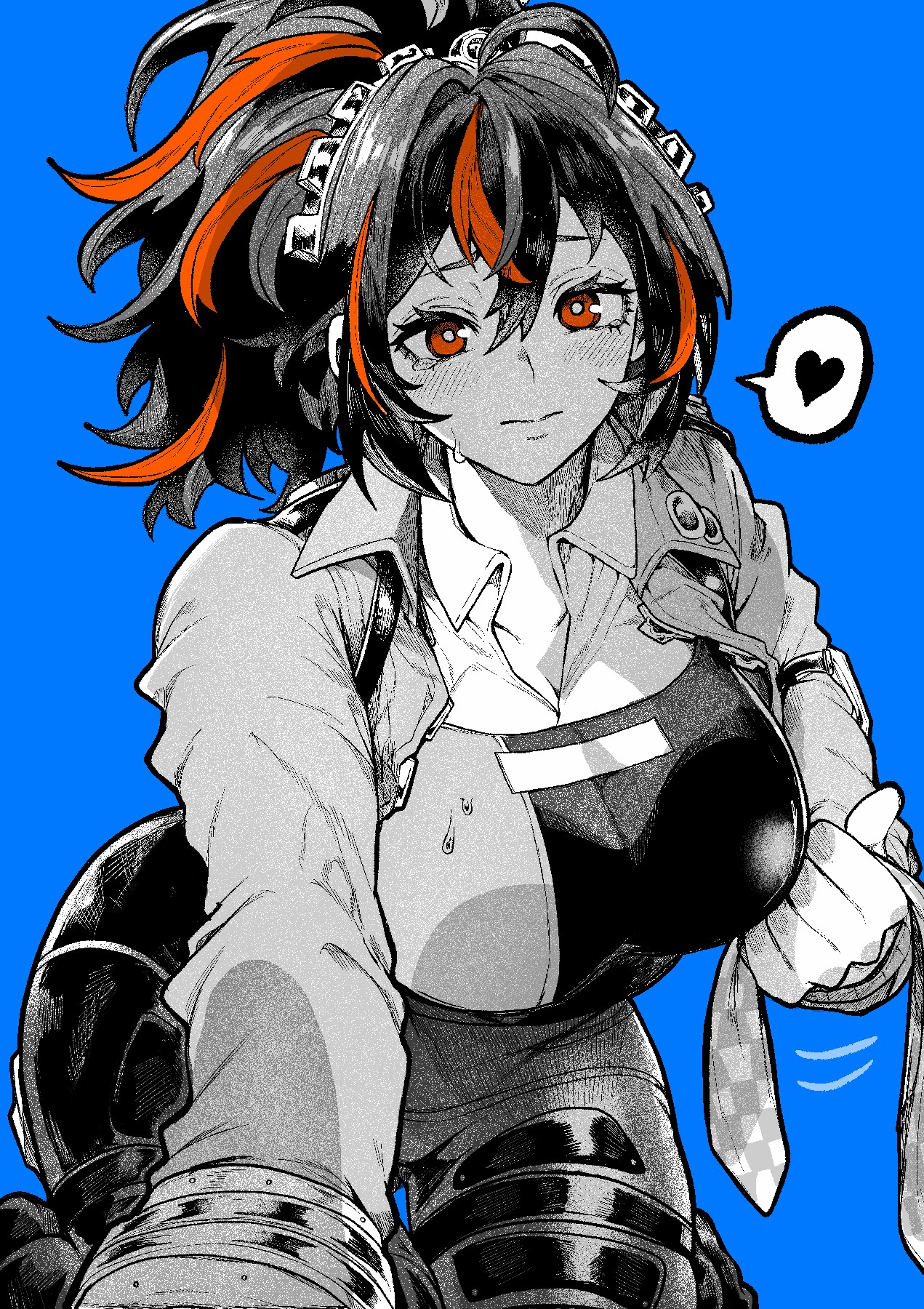 工装朱鸢带泪羞赧，心动反差感直接拉满