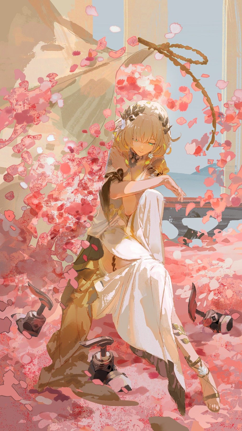 粉樱漫舞中的华丽动漫少女