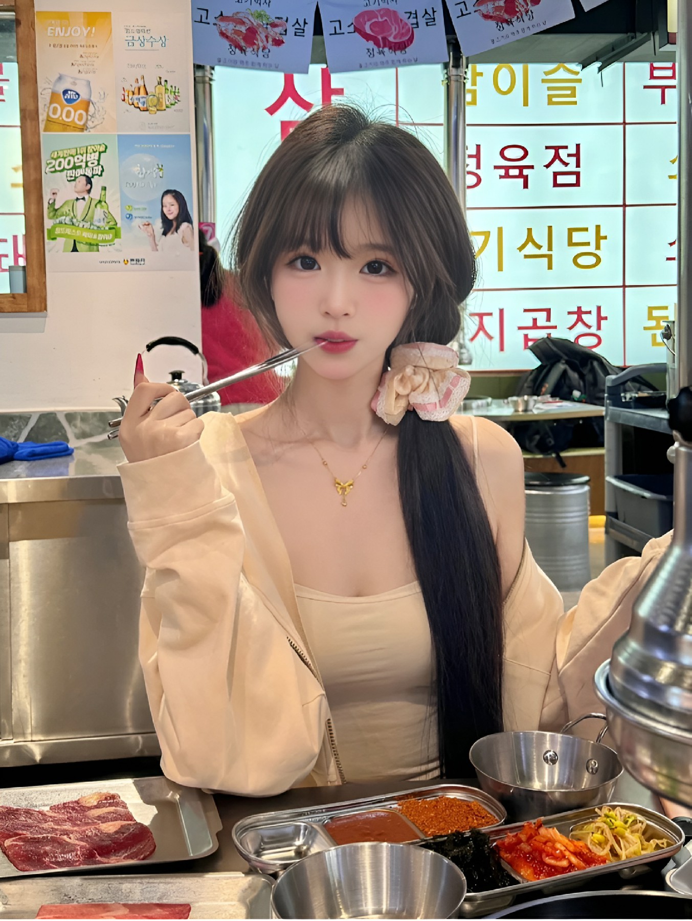 韩系氛围感烤肉店打卡