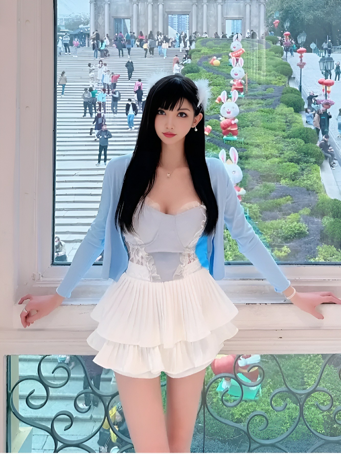 甜美少女的春日浪漫穿搭