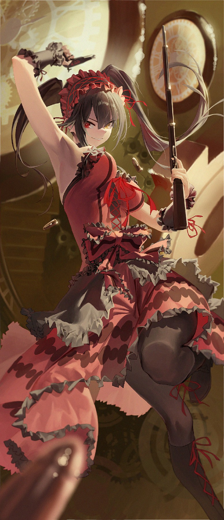 双枪时崎狂三，齿轮间尽显暗黑哥特飒爽感