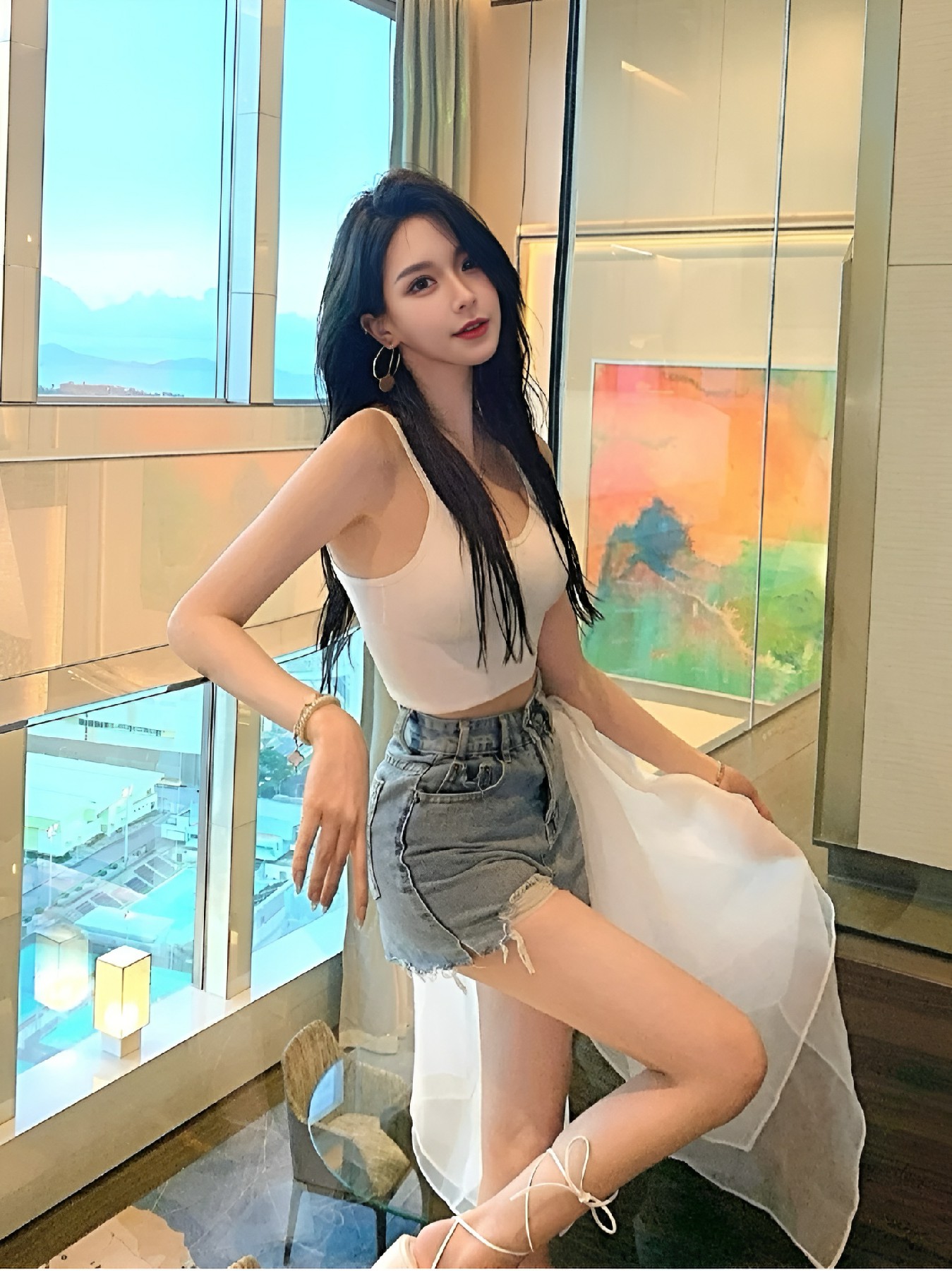 窗边氛围感穿搭|夏日清新感拉满