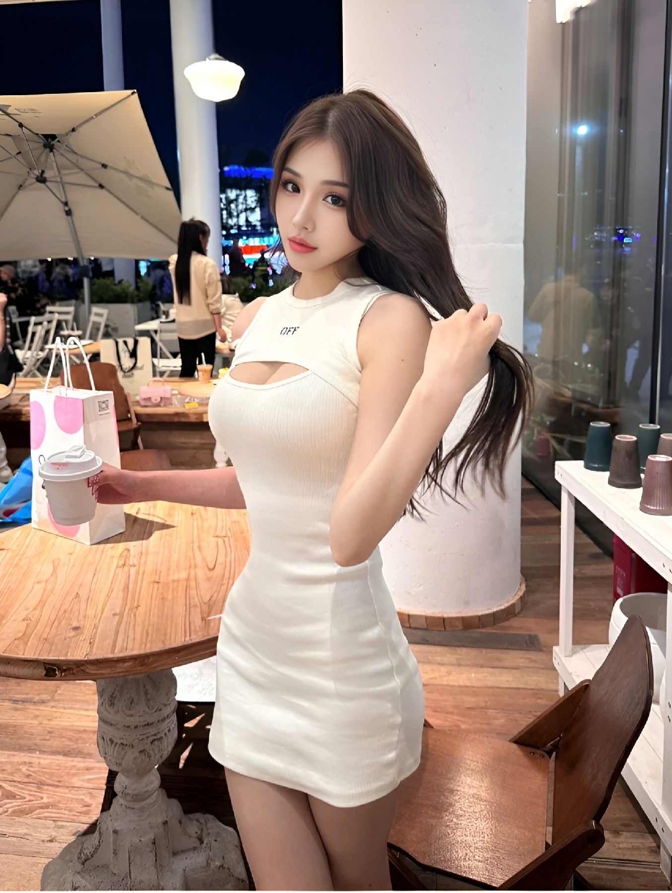 白色辣妹穿搭，时尚感拉满