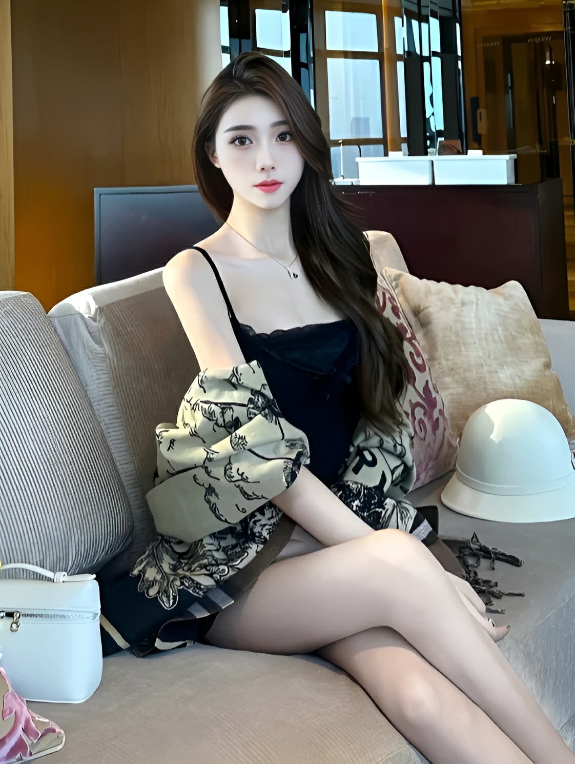 酒店沙发随拍｜慵懒风穿搭氛围感拉满