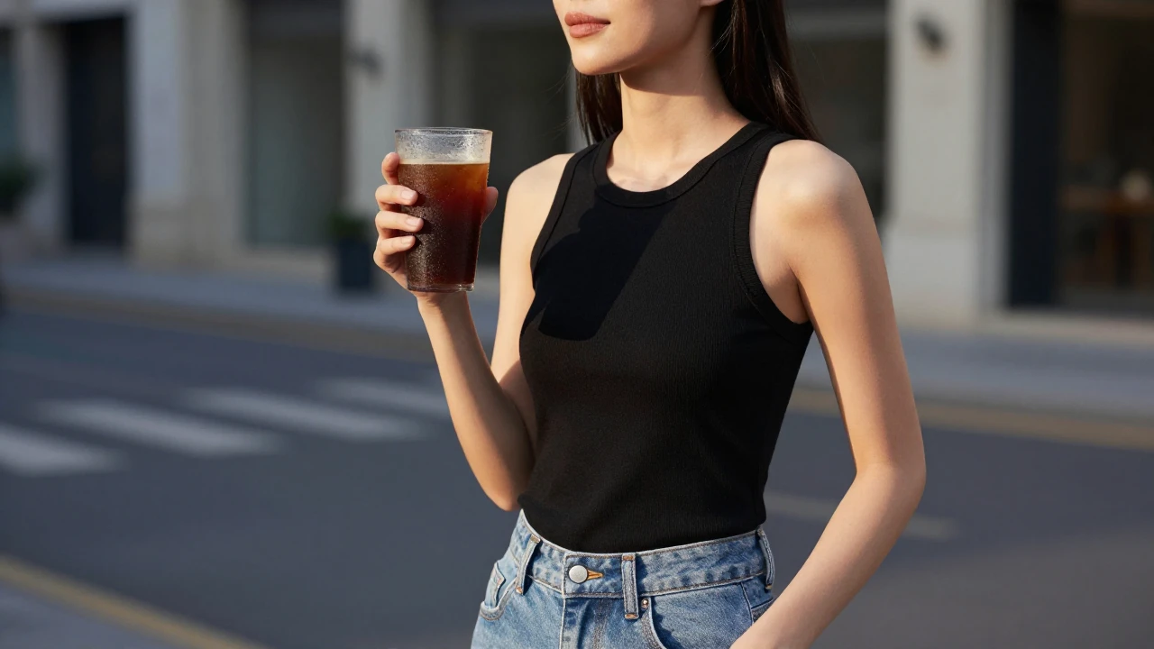 黑背心配冰饮,真的能提升夏日气质吗?