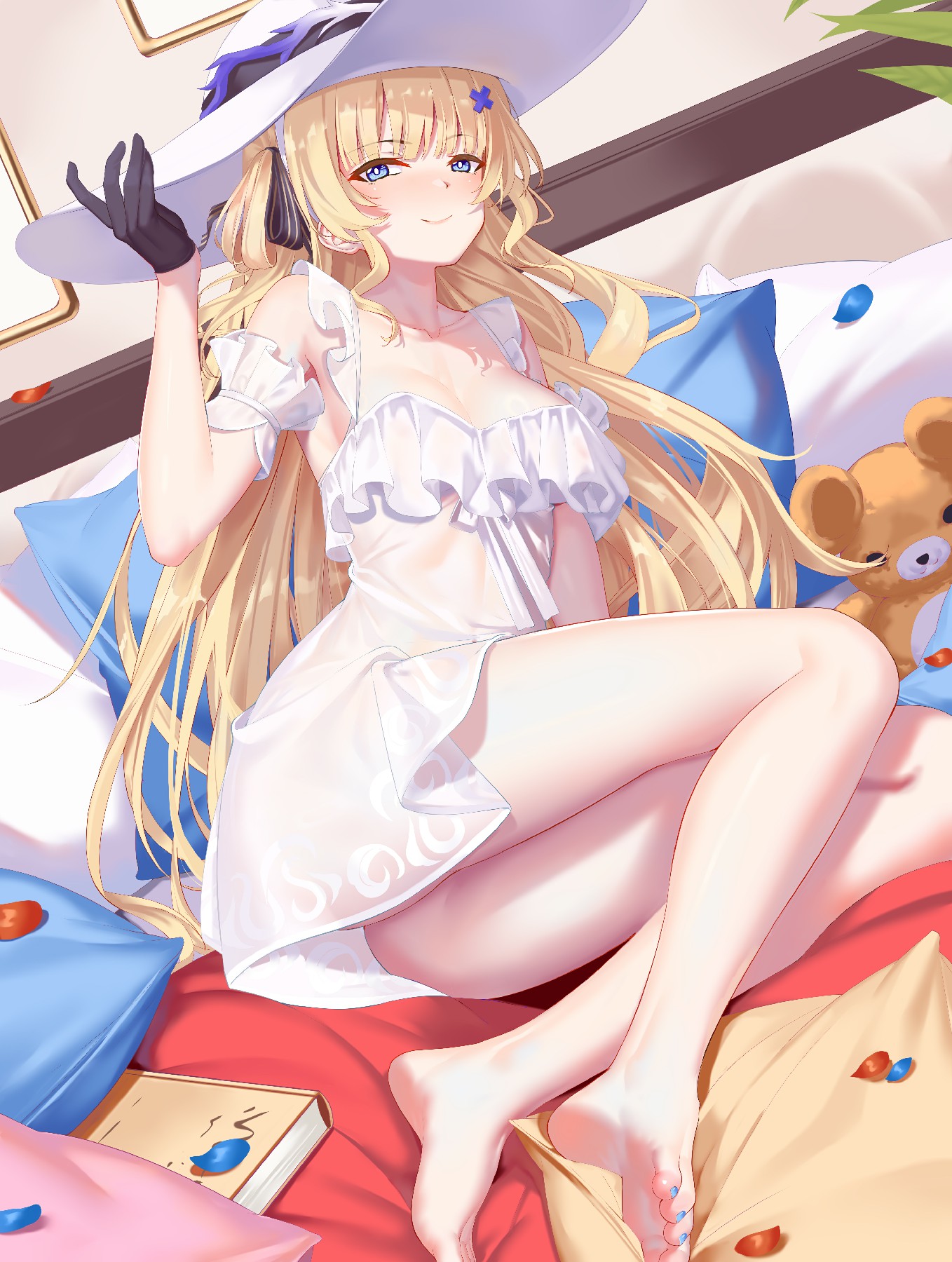 金发甜妹的慵懒午后｜白裙氛围感拉满