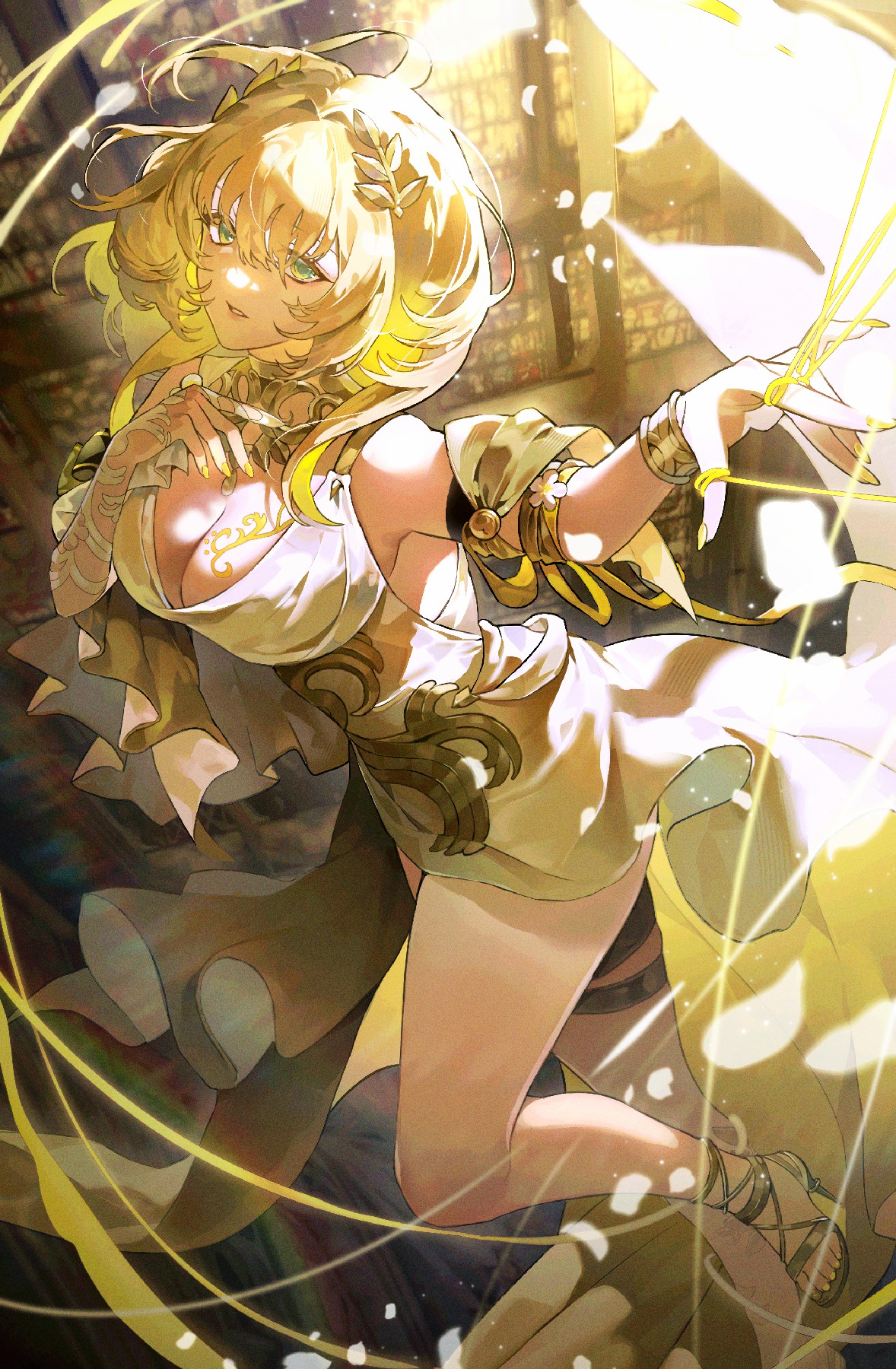 金发女神携金色流光,华丽登场氛围感拉满