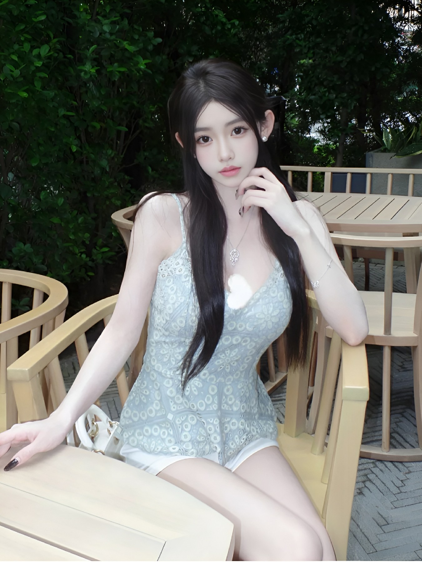 夏日吊带穿搭的优雅魅力