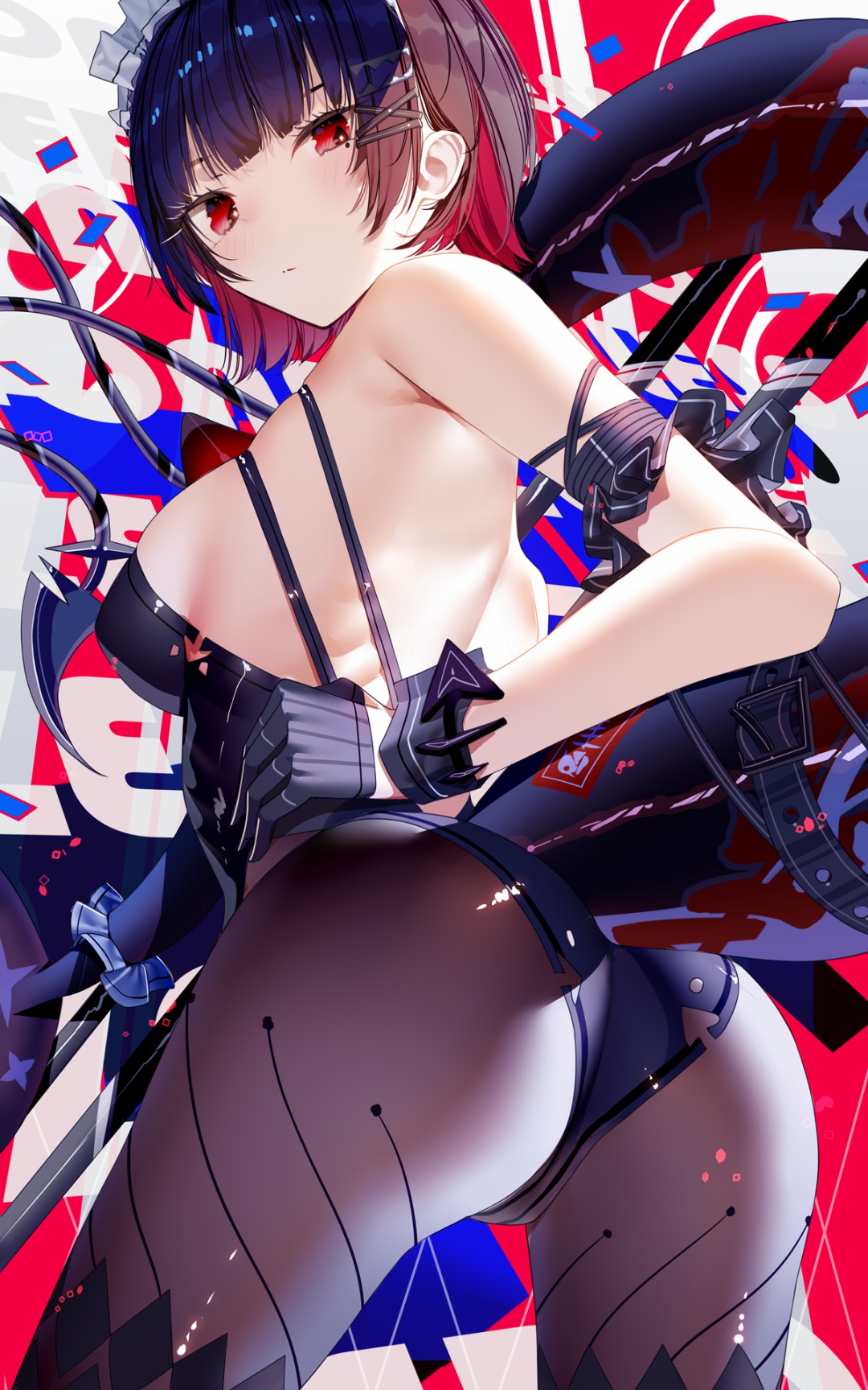 酷炫暗黑风动漫少女形象