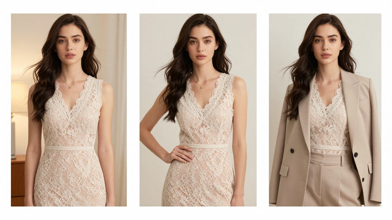 蕾丝裙怎么搭出不同风格？