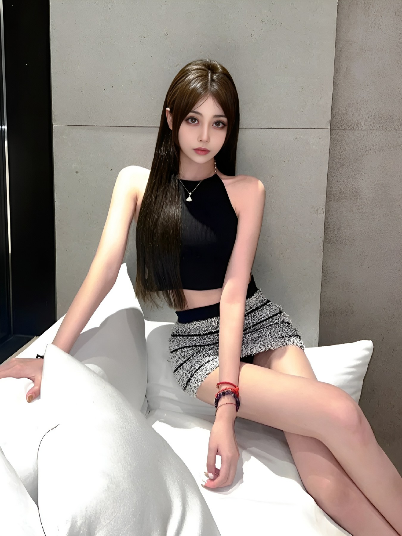 辣妹夏日穿搭｜黑白系简约吸睛look