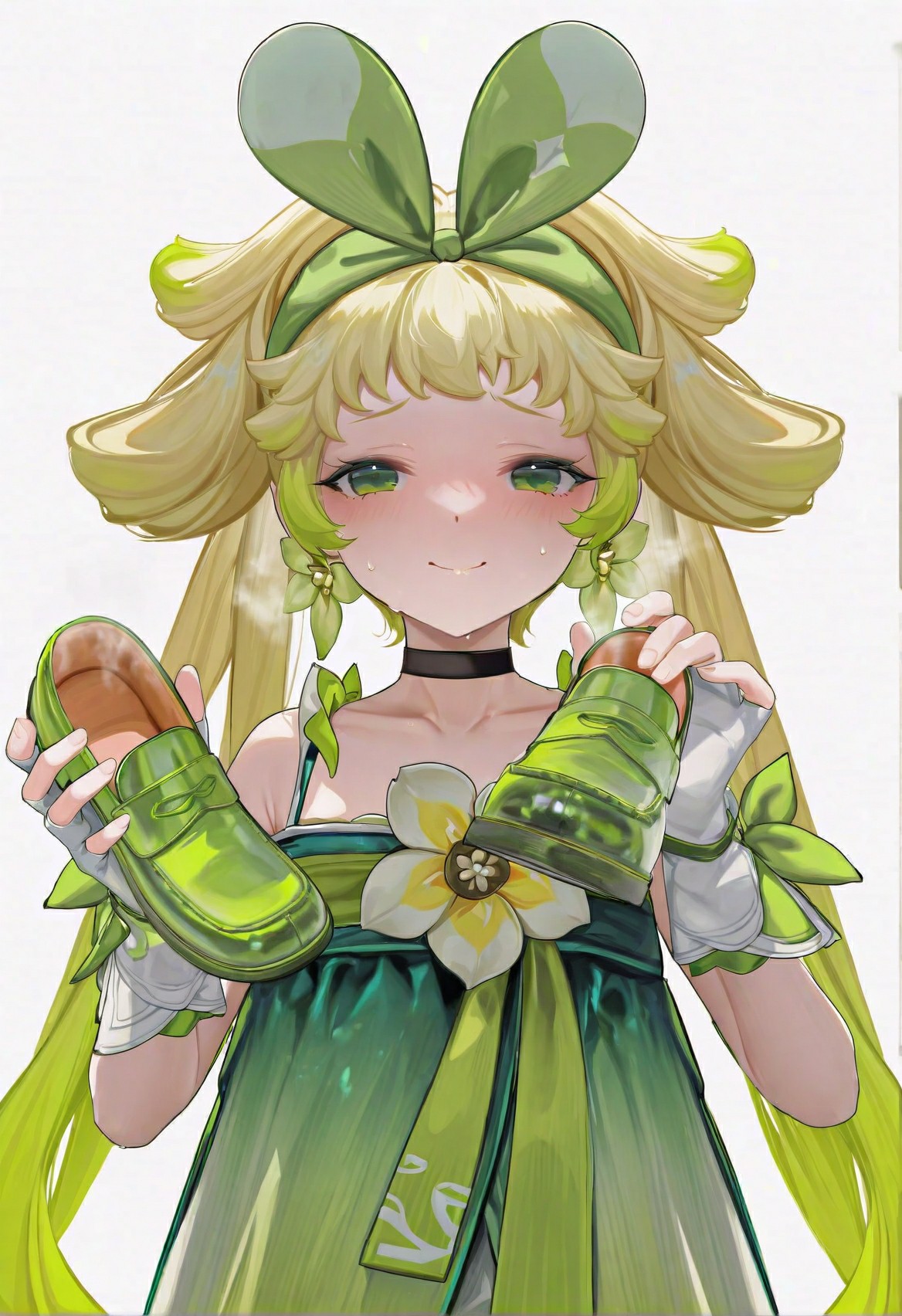 清新绿系少女与她的小鞋子