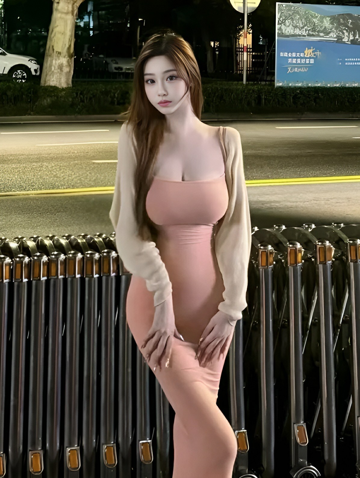 夜色下的温柔穿搭分享