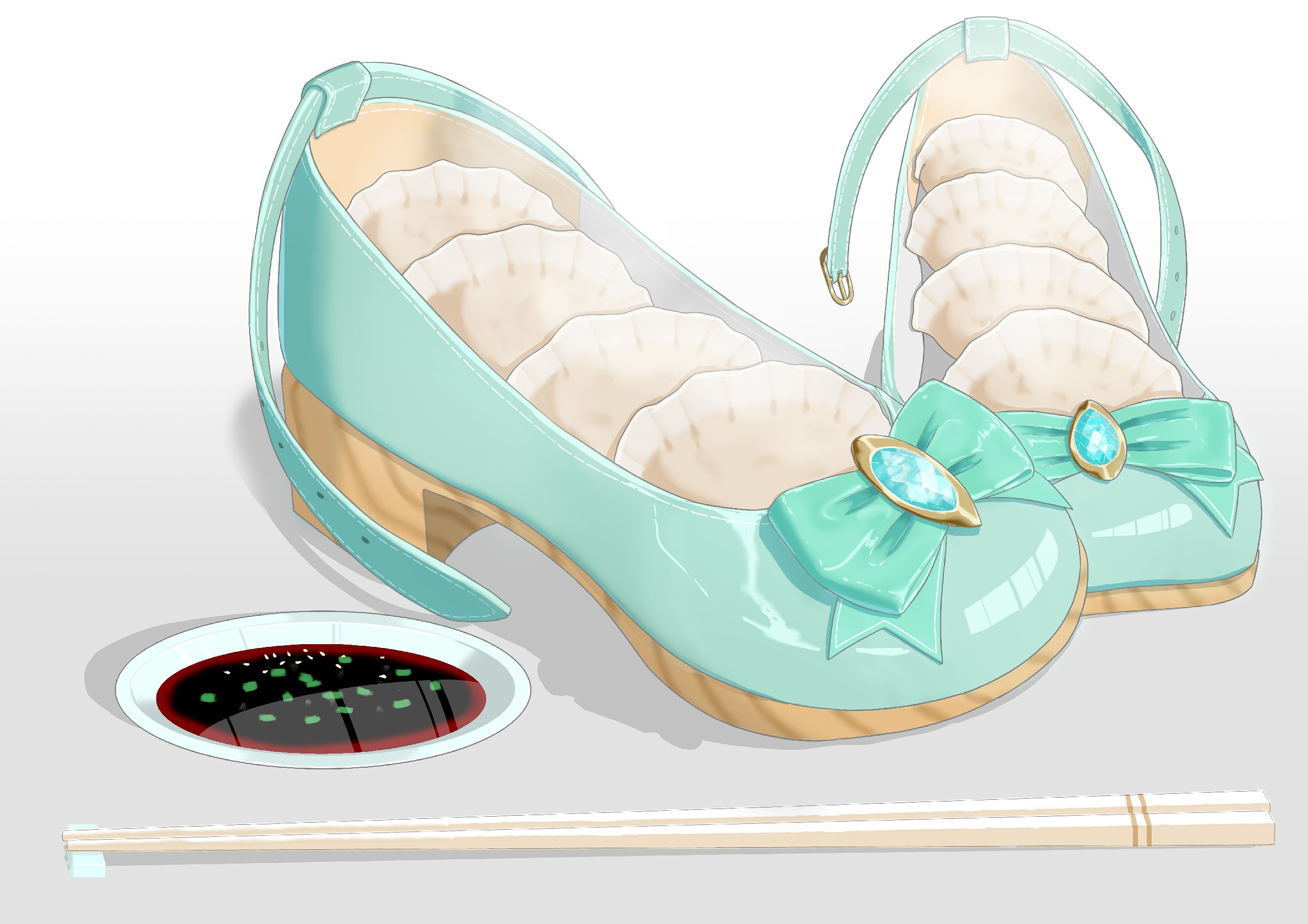 离谱又可爱！蒸饺与高跟鞋的奇妙创意组合