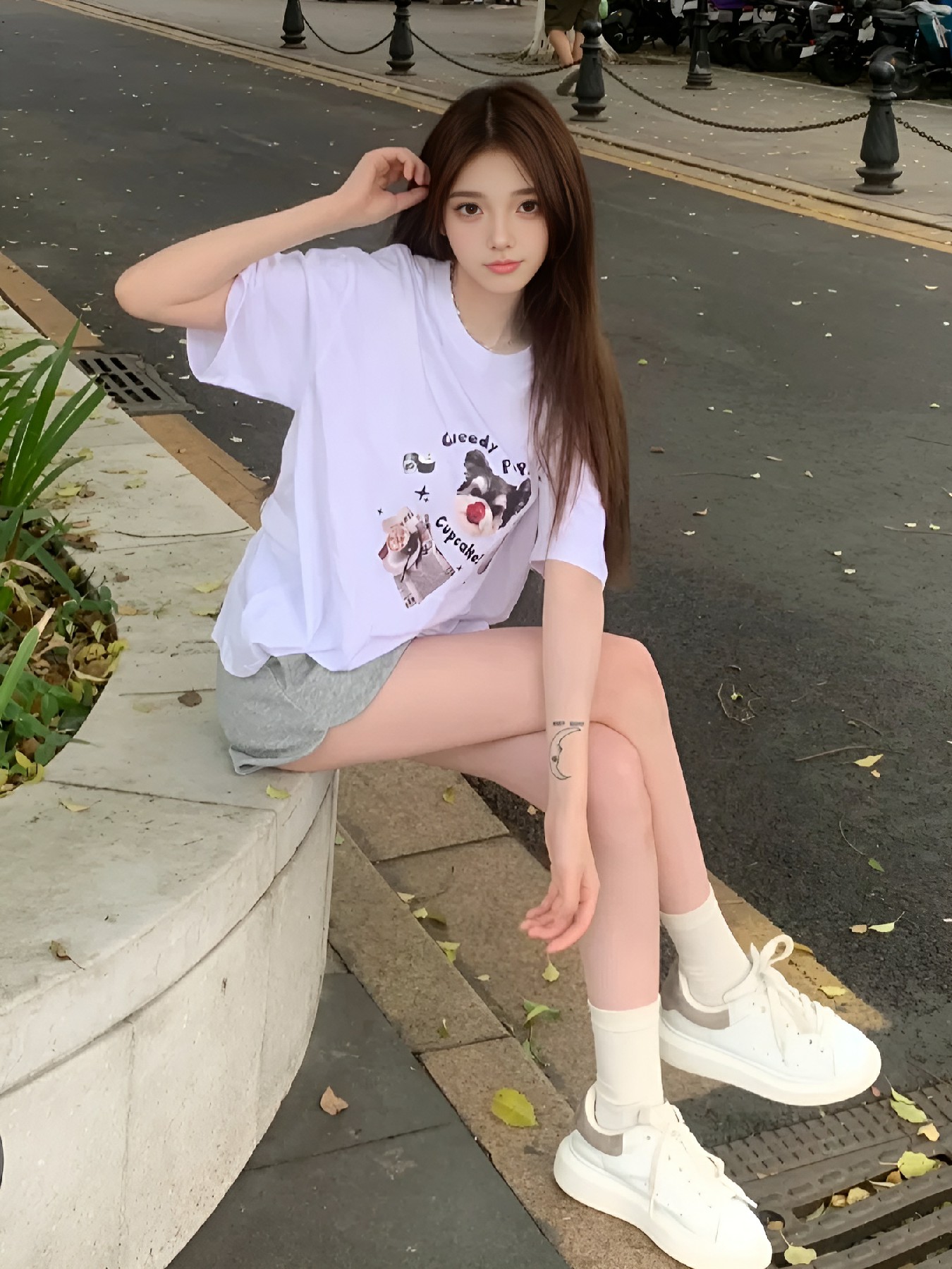 甜酷女孩的街头休闲穿搭分享