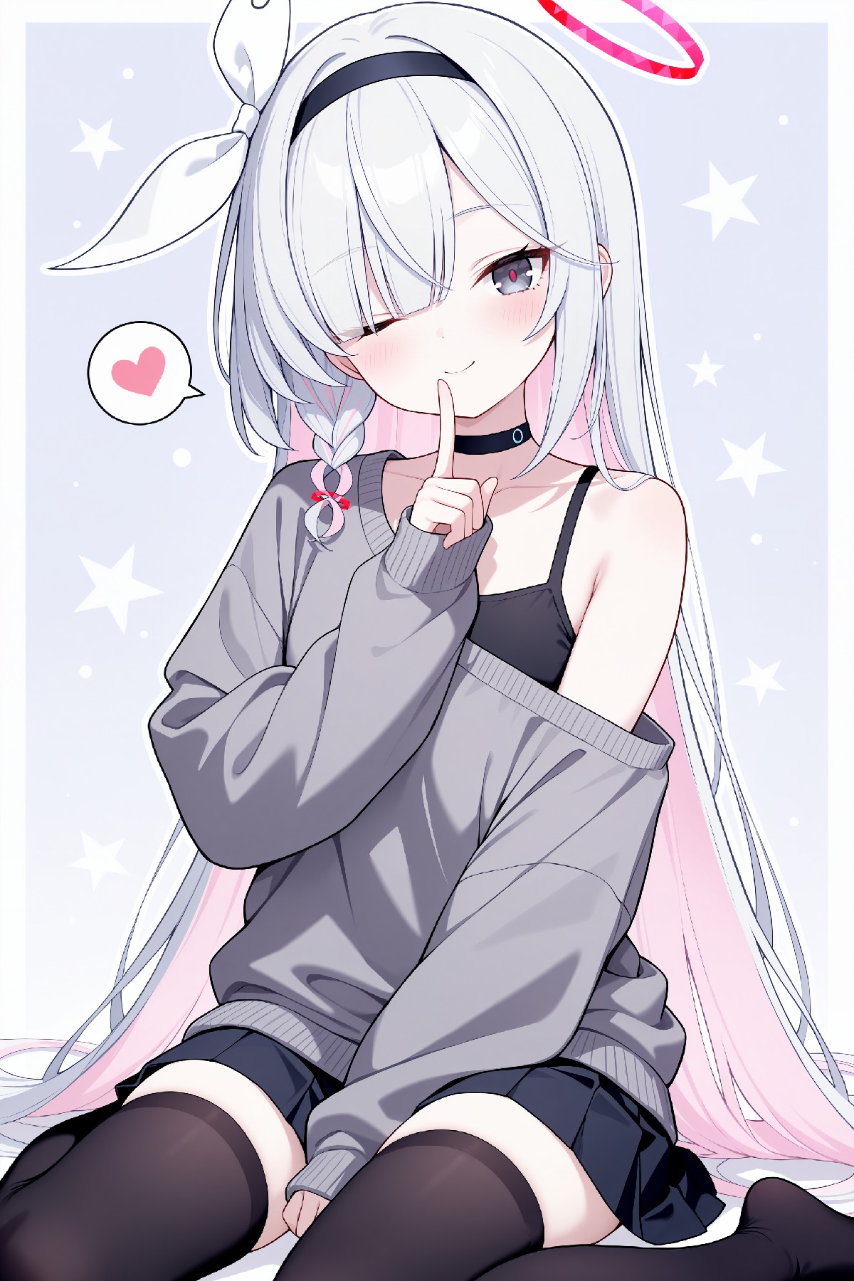 超甜萌系少女插画，一眼心动